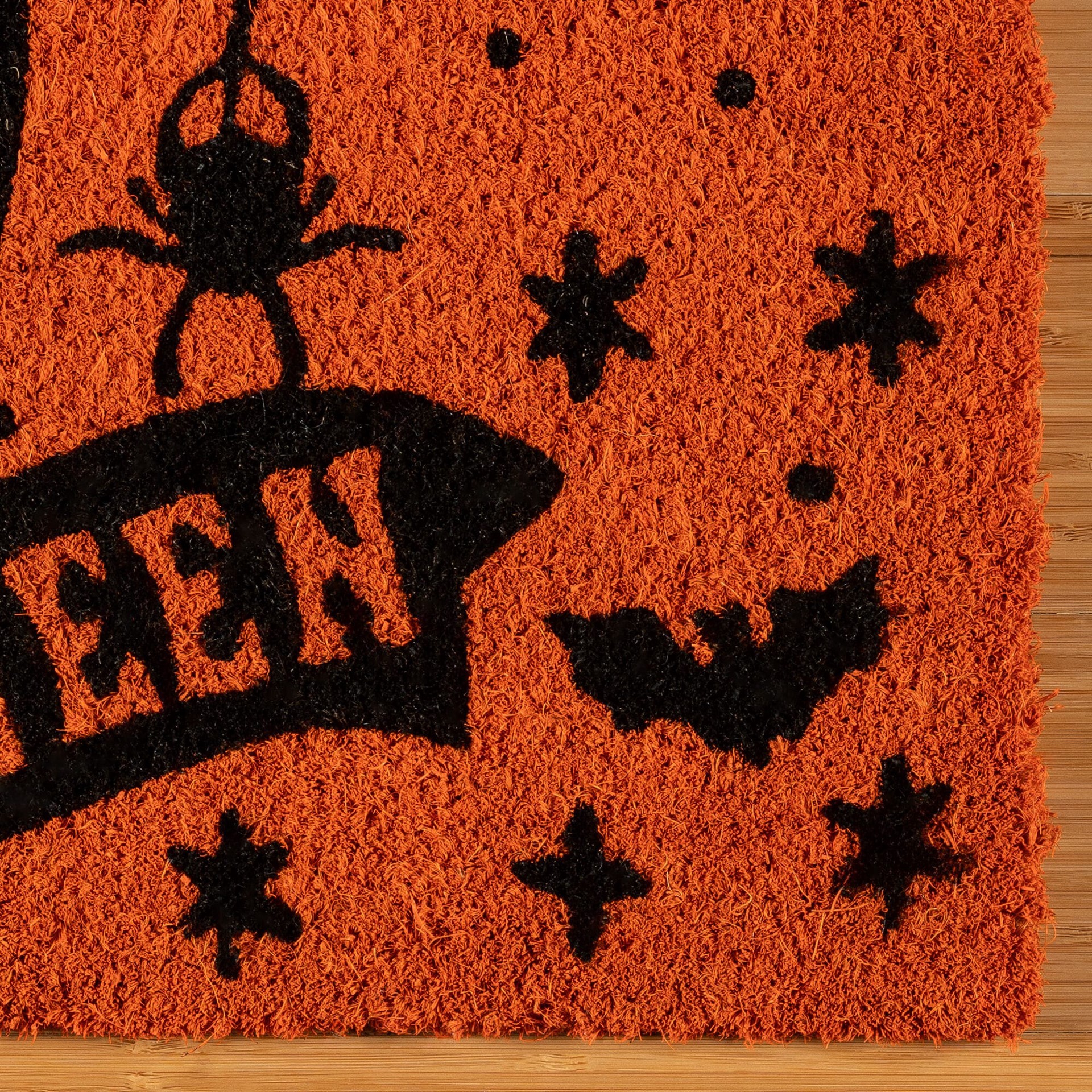 slide 5 of 6, Disney 18-in x 30-in Orange Coir Non-Slip Grip Indoor or outdoor Fall Door Mat, 1 ct