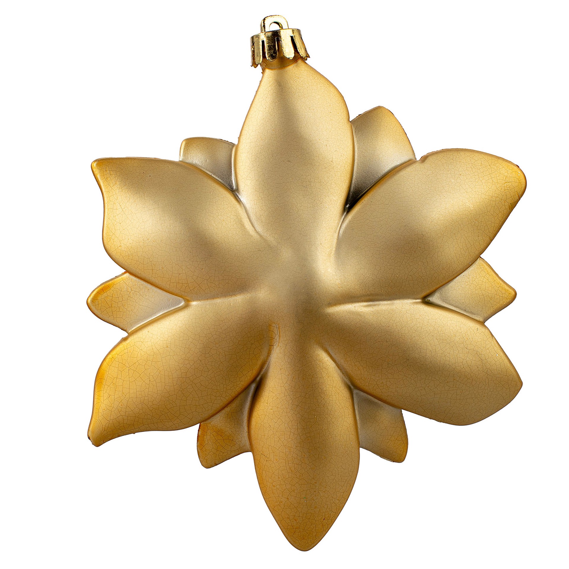 slide 4 of 5, Holiday Living 4 -Pack Multiple colors/finishes Poinsettia Standard Indoor Shatterproof Ornament set, 1 ct