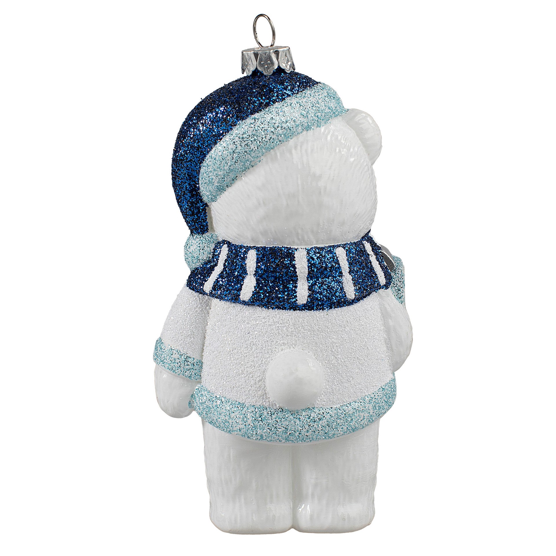 slide 2 of 5, Holiday Living 3 -Pack Multiple colors/finishes Bear Standard Indoor Shatterproof Ornament set, 1 ct