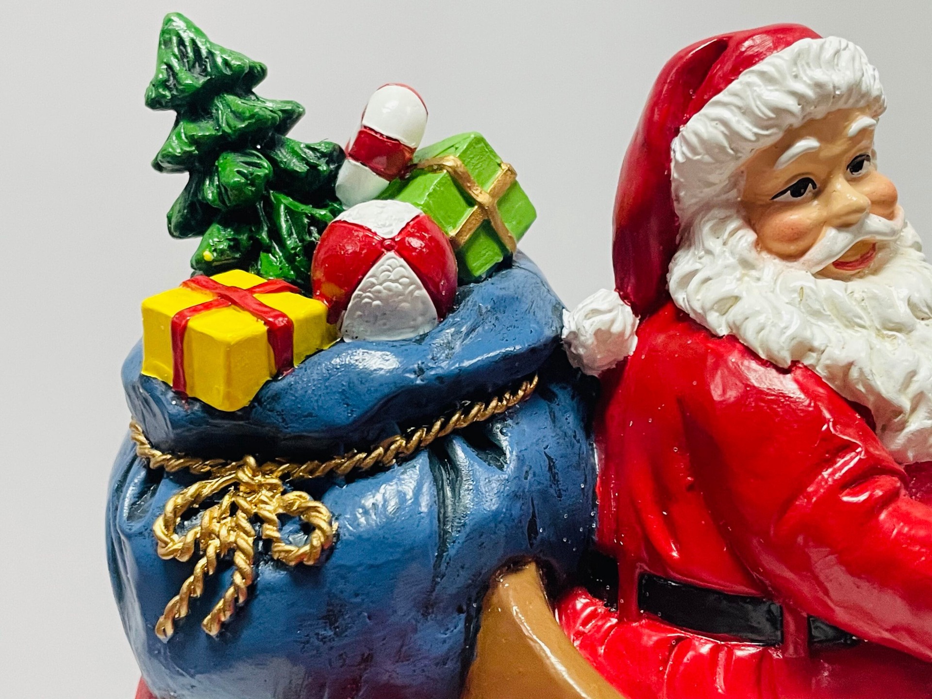 slide 3 of 5, Carole Towne Santa's Tractor Village scene, 1 ct