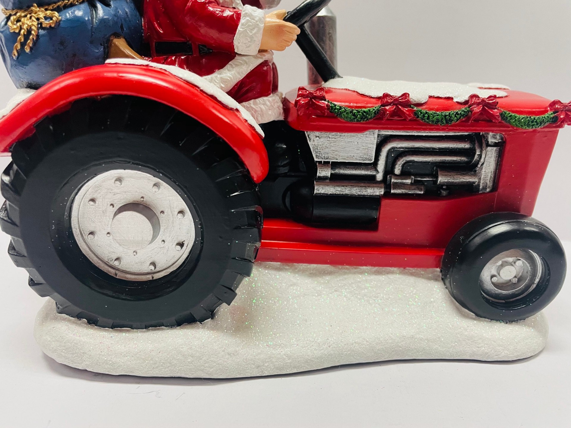 slide 5 of 5, Carole Towne Santa's Tractor Village scene, 1 ct