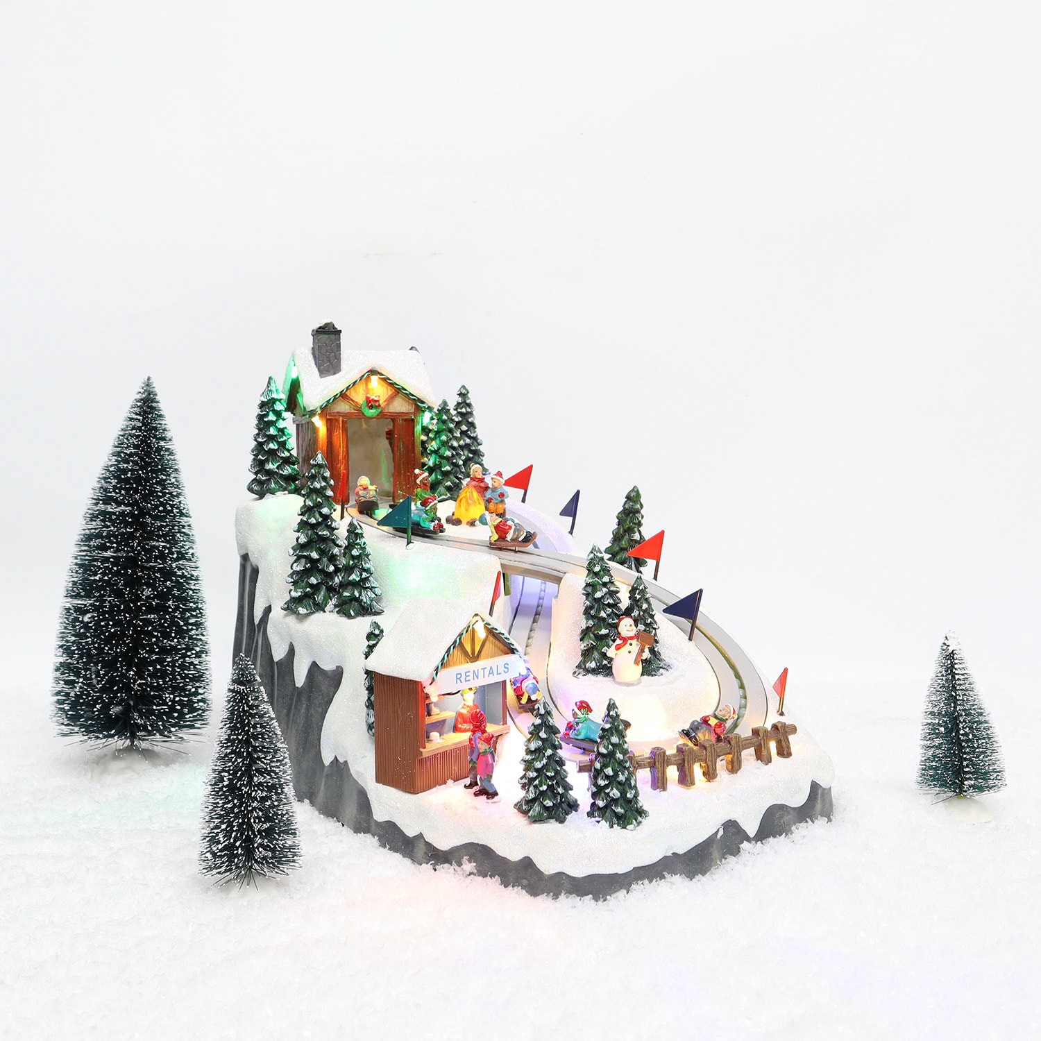 slide 3 of 6, Carole Towne Lighted Musical Building, 1 ct