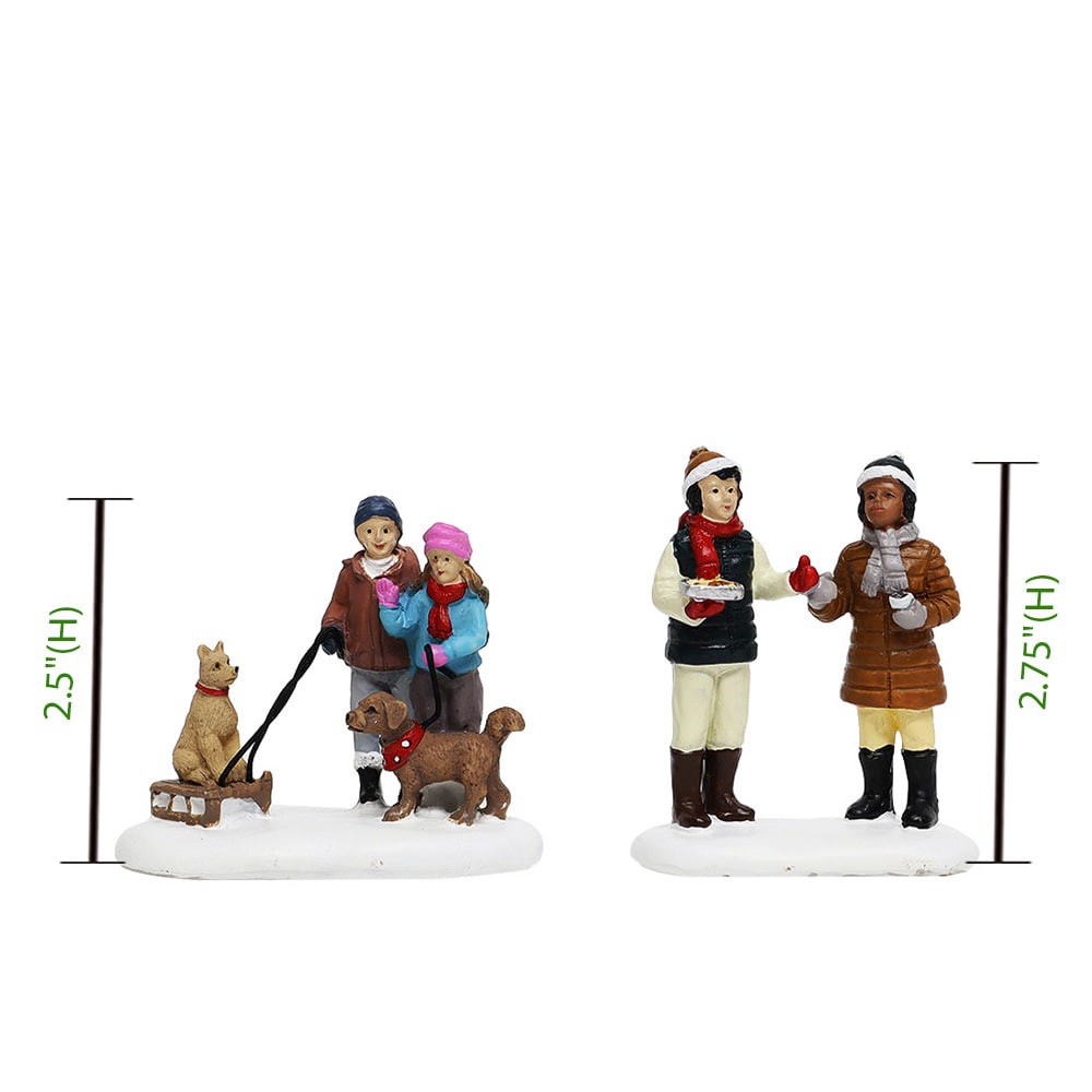 slide 2 of 6, Carole Towne Winter Villagers Village scene, 1 ct