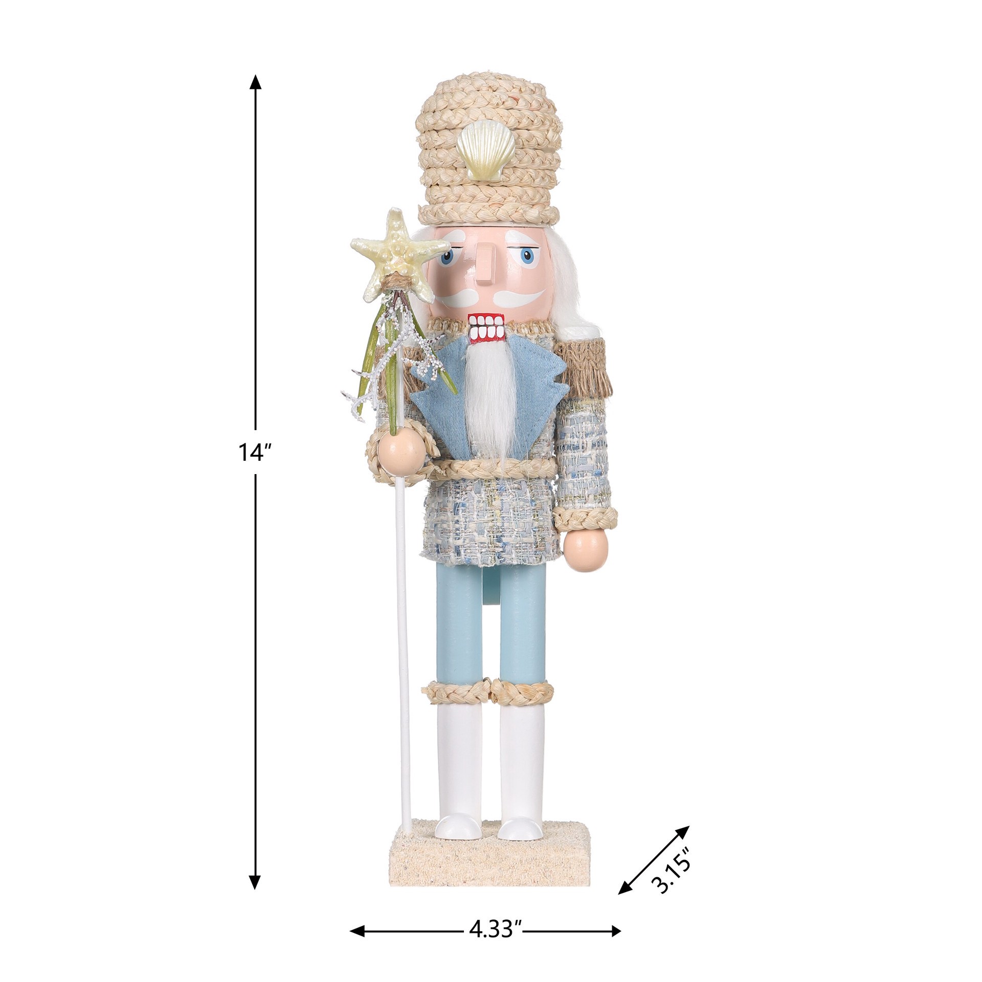 slide 4 of 5, Holiday Living 14-Inch Nutcracker Figurine, 1 ct