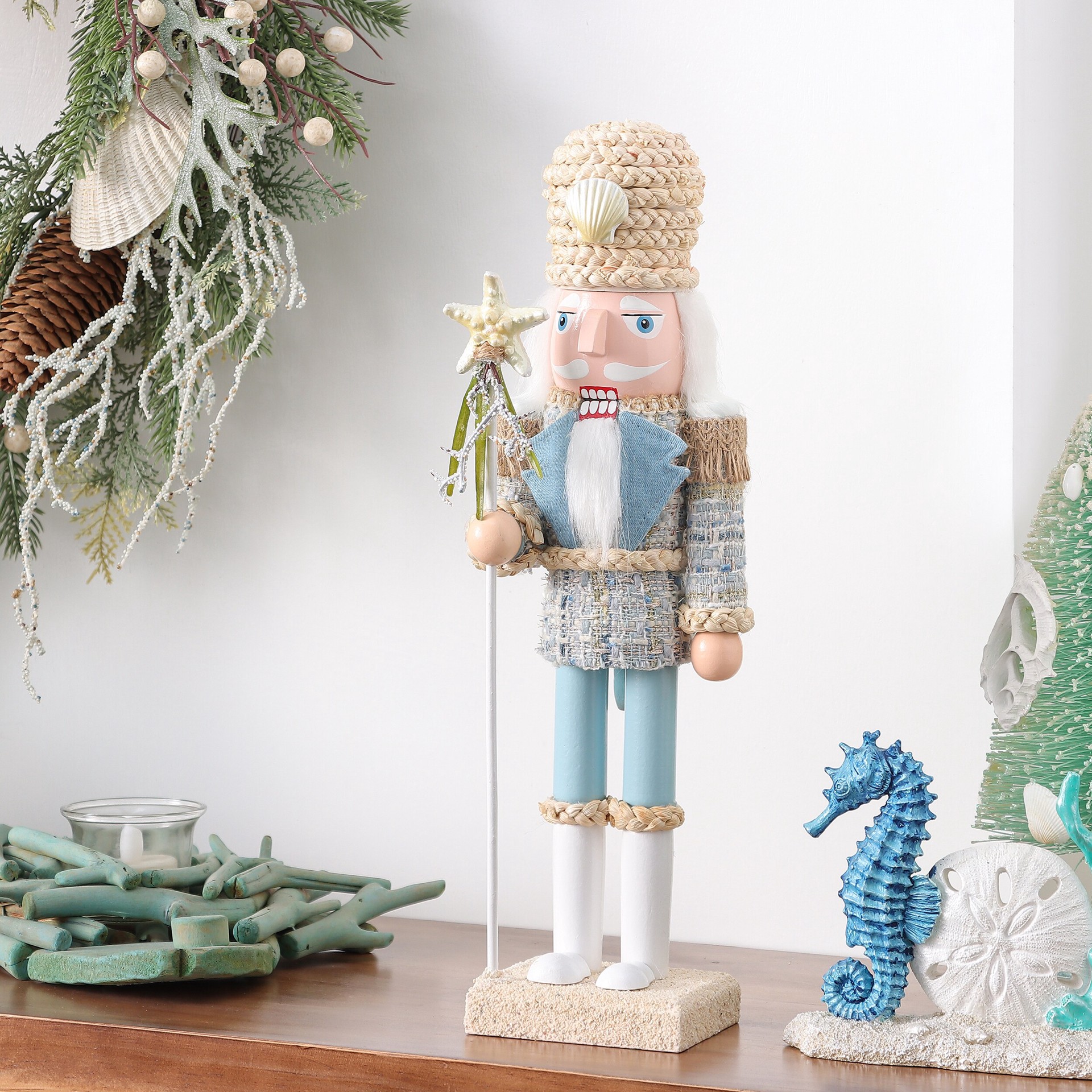 slide 5 of 5, Holiday Living 14-Inch Nutcracker Figurine, 1 ct