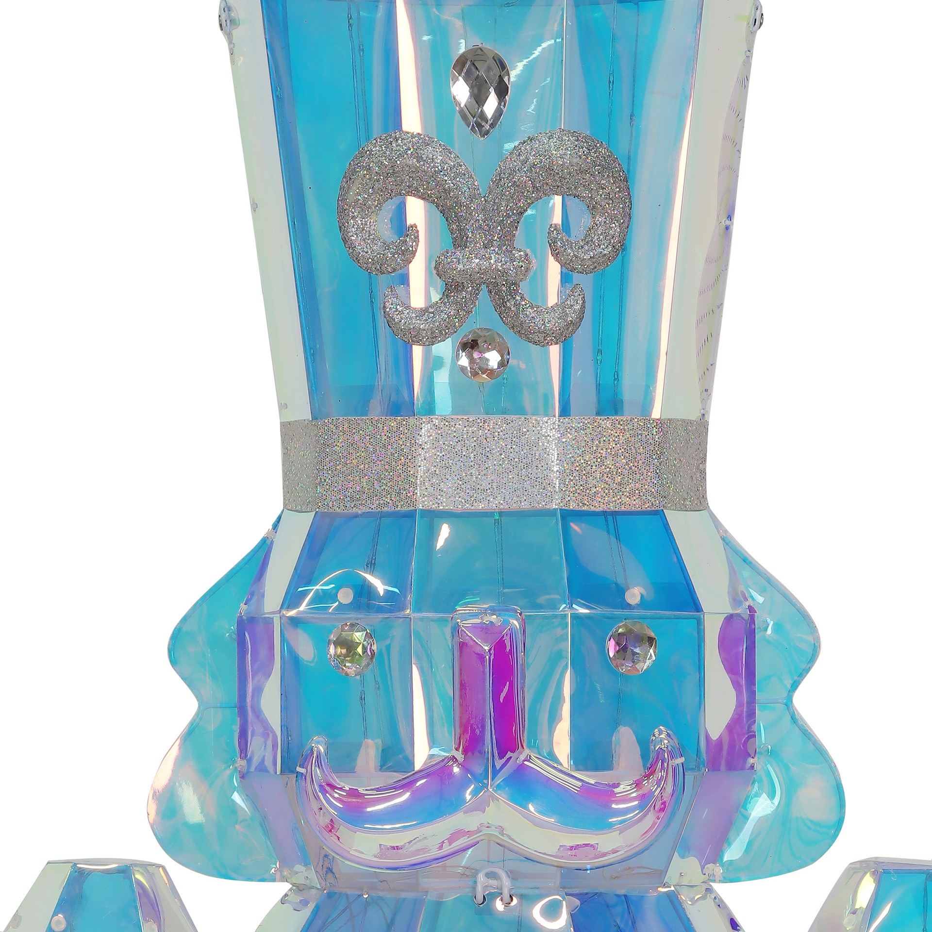 slide 4 of 6, Holiday Living 72-in Freestanding Nutcracker Yard decoration with White LED Lights, 1 ct