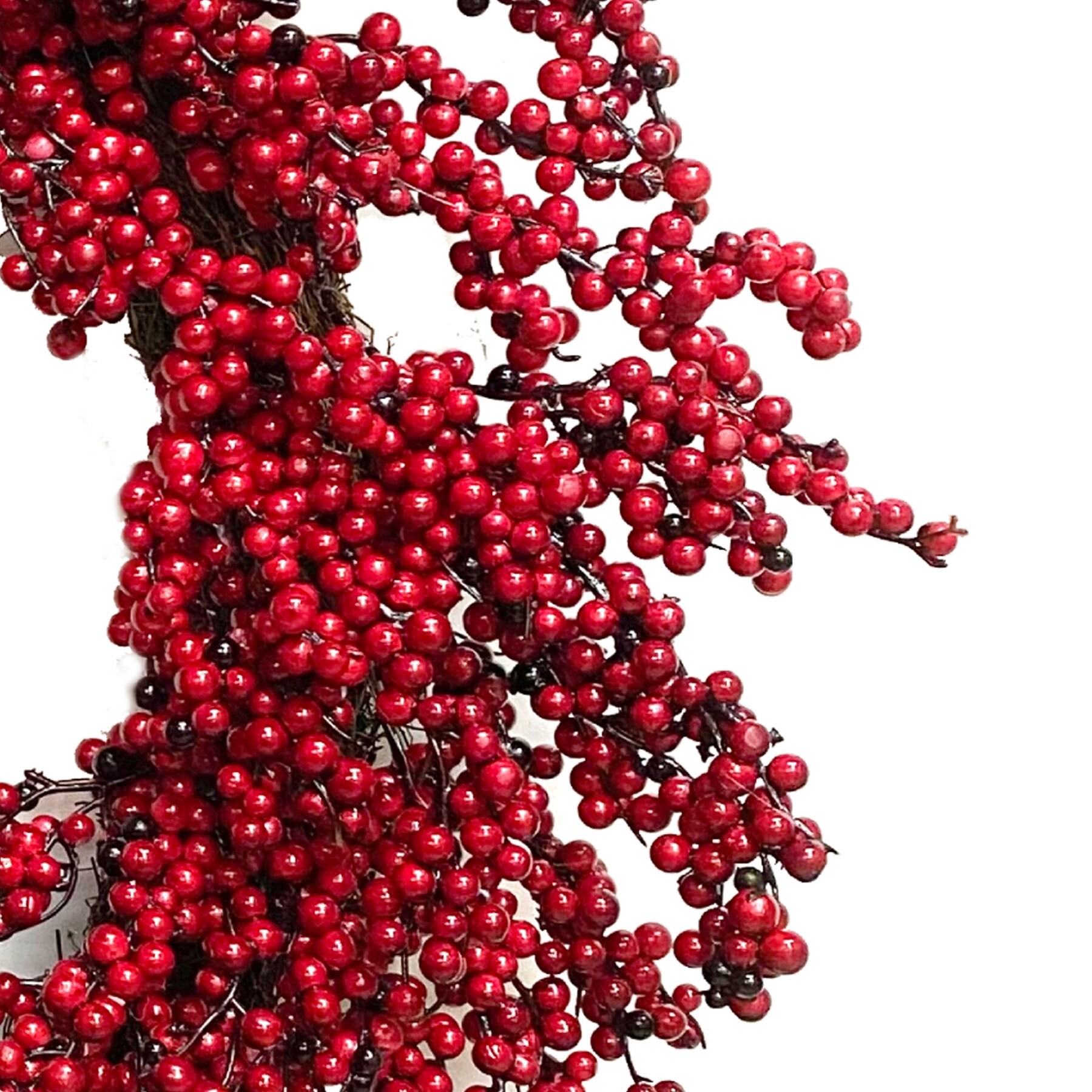 slide 2 of 6, Holiday Living 26-in Indoor (non powered) Red Berry Artificial Christmas Wreath, 1 ct