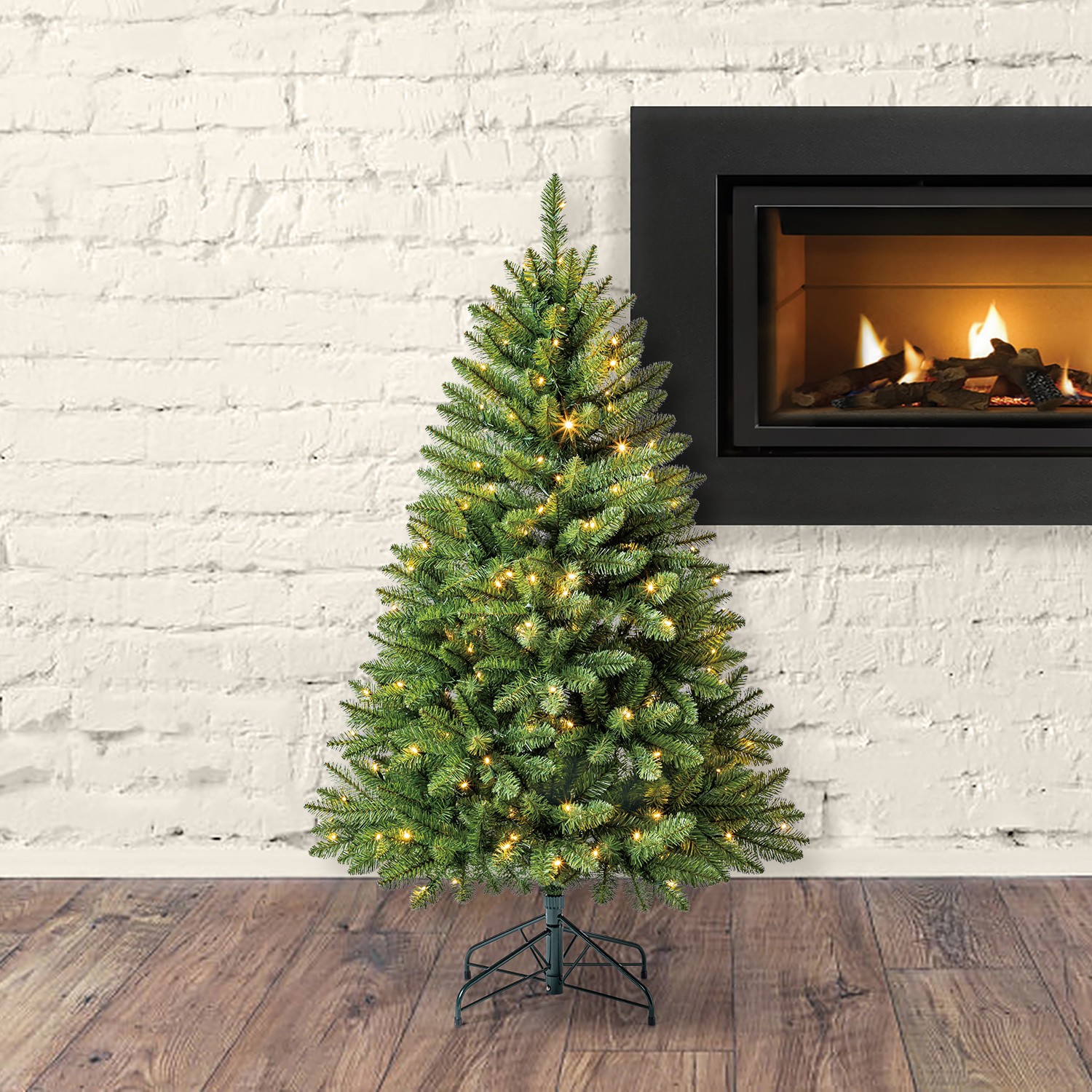 slide 5 of 6, Holiday Living 5-ft Greensboro Pre-lit Artificial Christmas Tree with Color Changing LED Lights, 1 ct