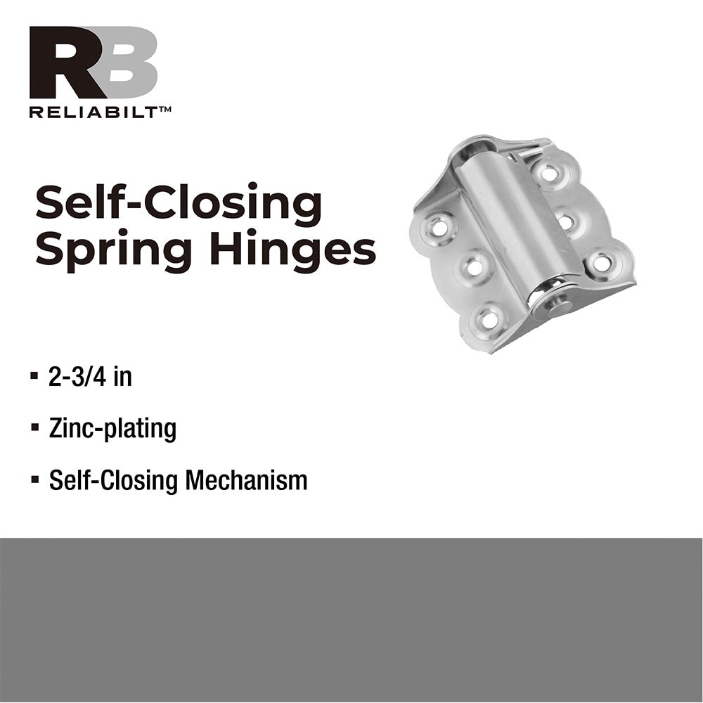 slide 2 of 6, RELIABILT 2.75-in Silver Steel Hold Open Screen/Storm door hinge 2 -Pack, 1 ct