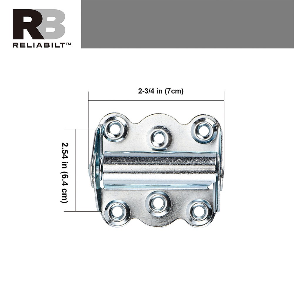 slide 3 of 6, RELIABILT 2.75-in Silver Steel Hold Open Screen/Storm door hinge 2 -Pack, 1 ct