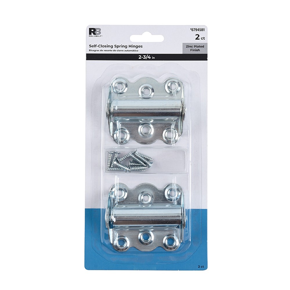 slide 4 of 6, RELIABILT 2.75-in Silver Steel Hold Open Screen/Storm door hinge 2 -Pack, 1 ct