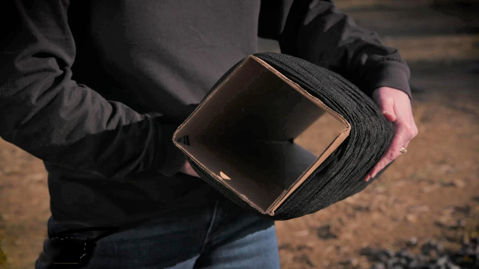 slide 2 of 3, DRAIN-SLEEVE 100-ft L x 3-in W x 3-in dia Drain-Sleeve with EZ Loader Pipe fabric, 1 ct