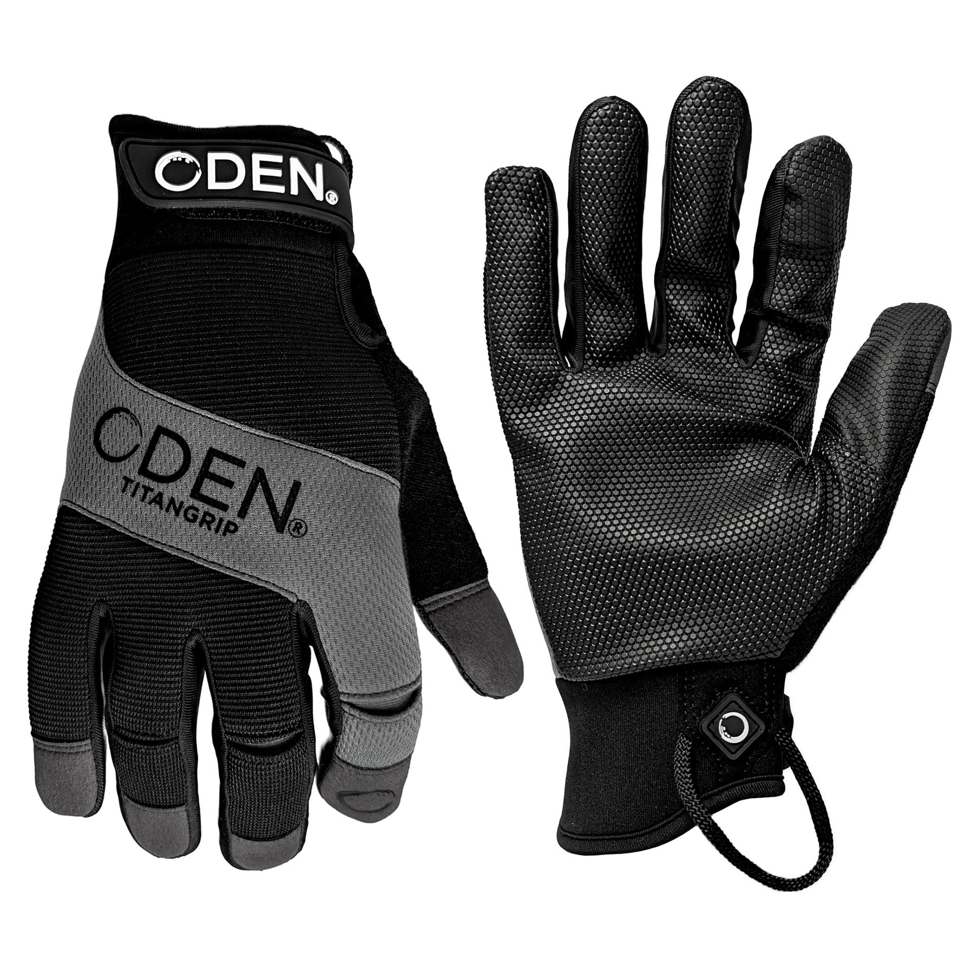 slide 1 of 4, ODEN Medium Gray Synthetic leather Utility Gloves 1 -Pairs, 1 ct