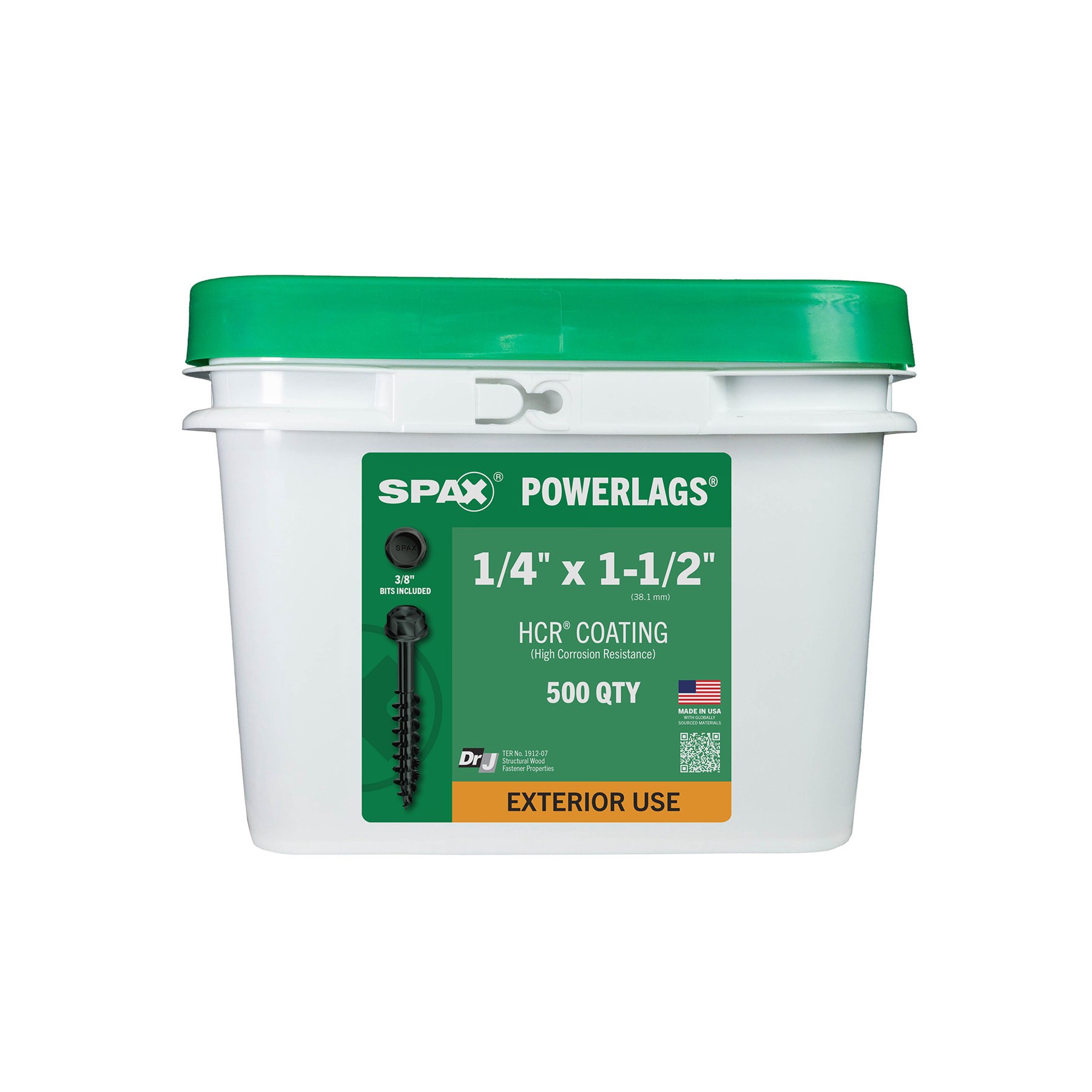 slide 3 of 6, SPAX PowerLags PowerLag # 1/4-in x 1-1/2-in Double-barrier Exterior Wood screws ( 500 -Per Box ), 1 ct