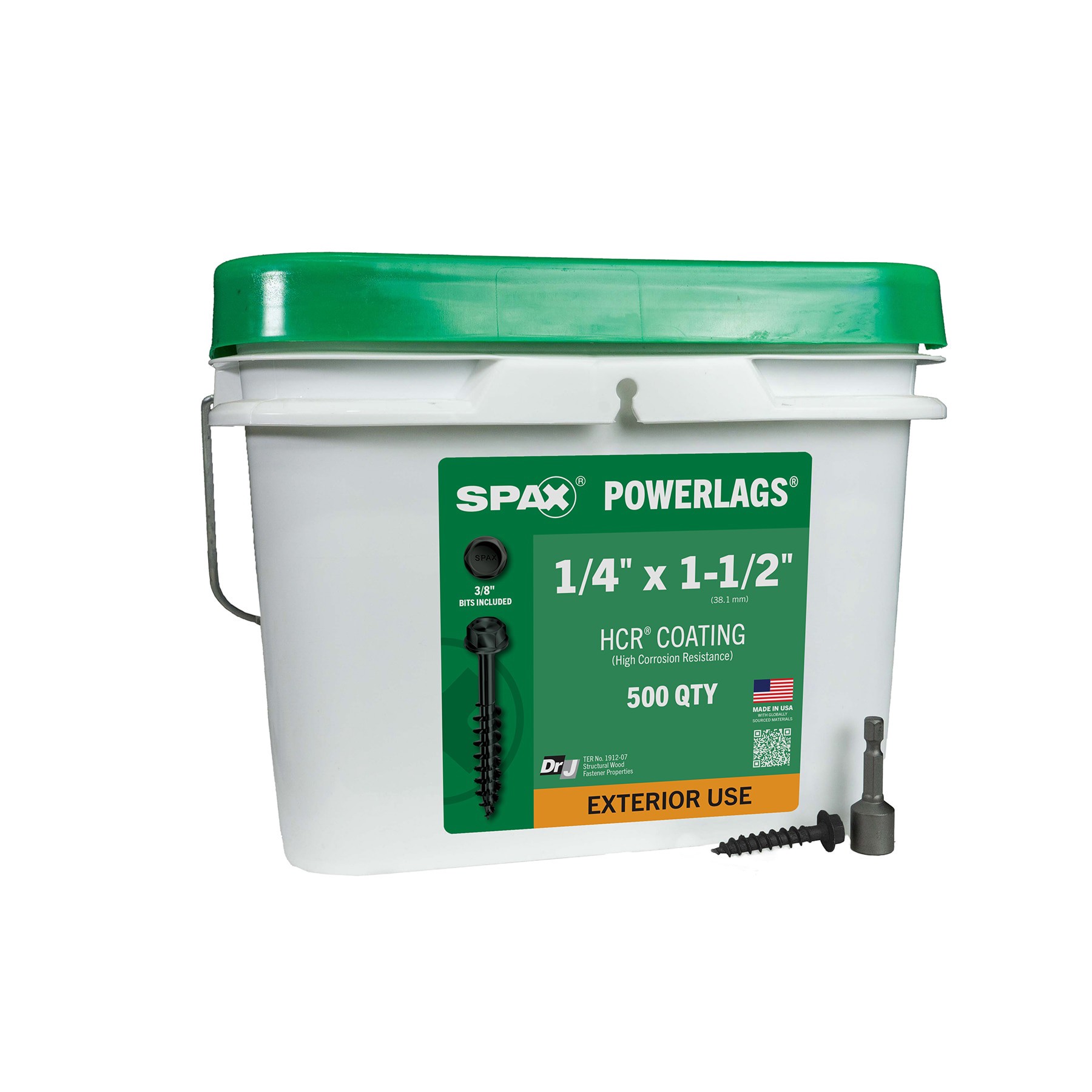 slide 1 of 6, SPAX PowerLags PowerLag # 1/4-in x 1-1/2-in Double-barrier Exterior Wood screws ( 500 -Per Box ), 1 ct