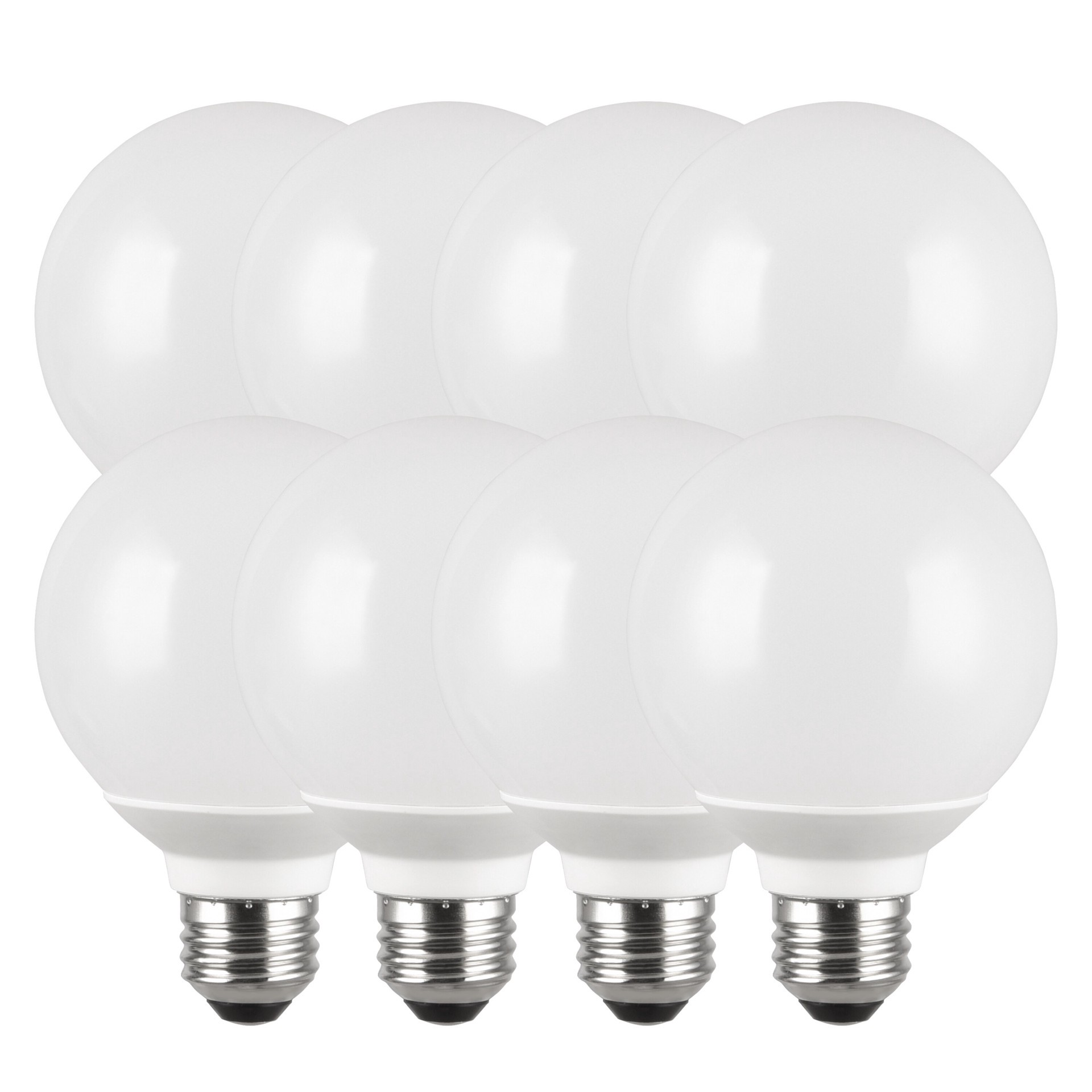 slide 5 of 6, Utilitech Led light bulb 60 -Watt EQ G25 Soft white Medium base (E-26) Dimmable LED Decorative Light Bulb 8 -Pack, 1 ct