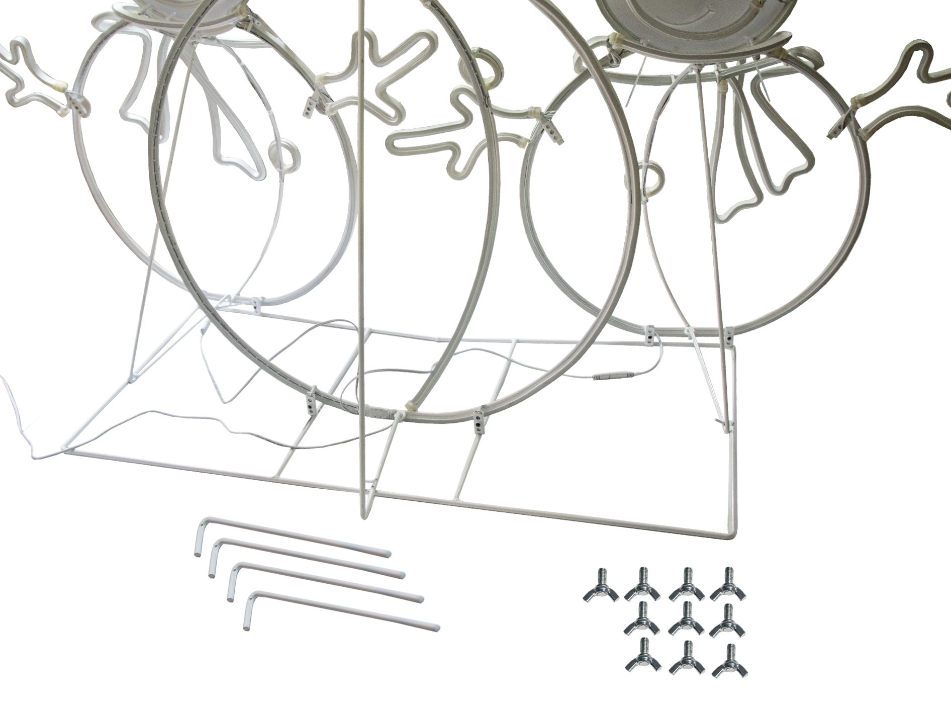 slide 5 of 6, GE 48-in Freestanding Snowman Yard decoration with Multicolor LED Lights, 1 ct