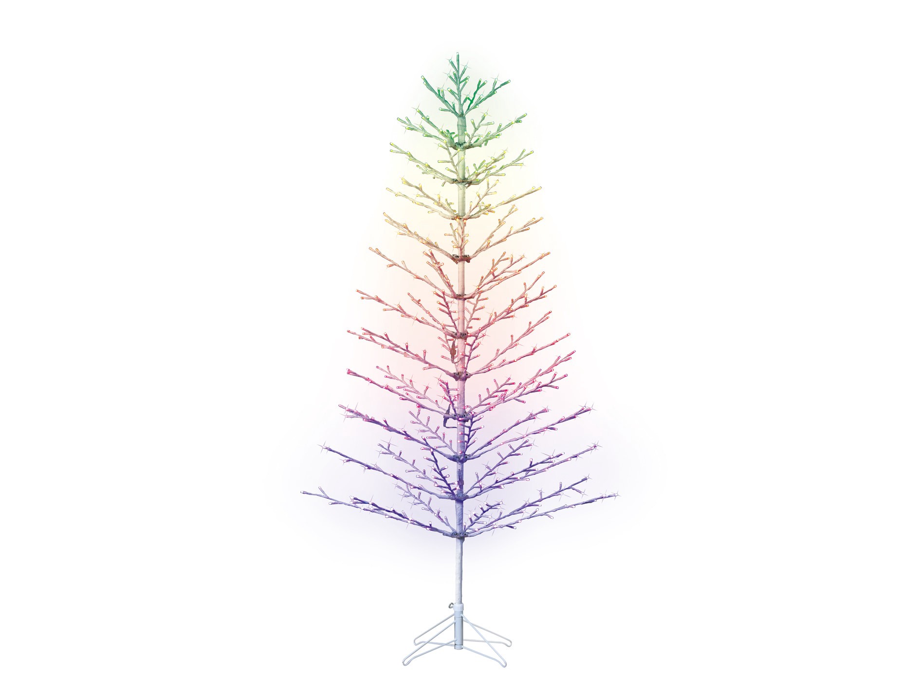slide 2 of 6, GE 7-ft LED RGB Branch Christmas Tree Decoration, 1 ct