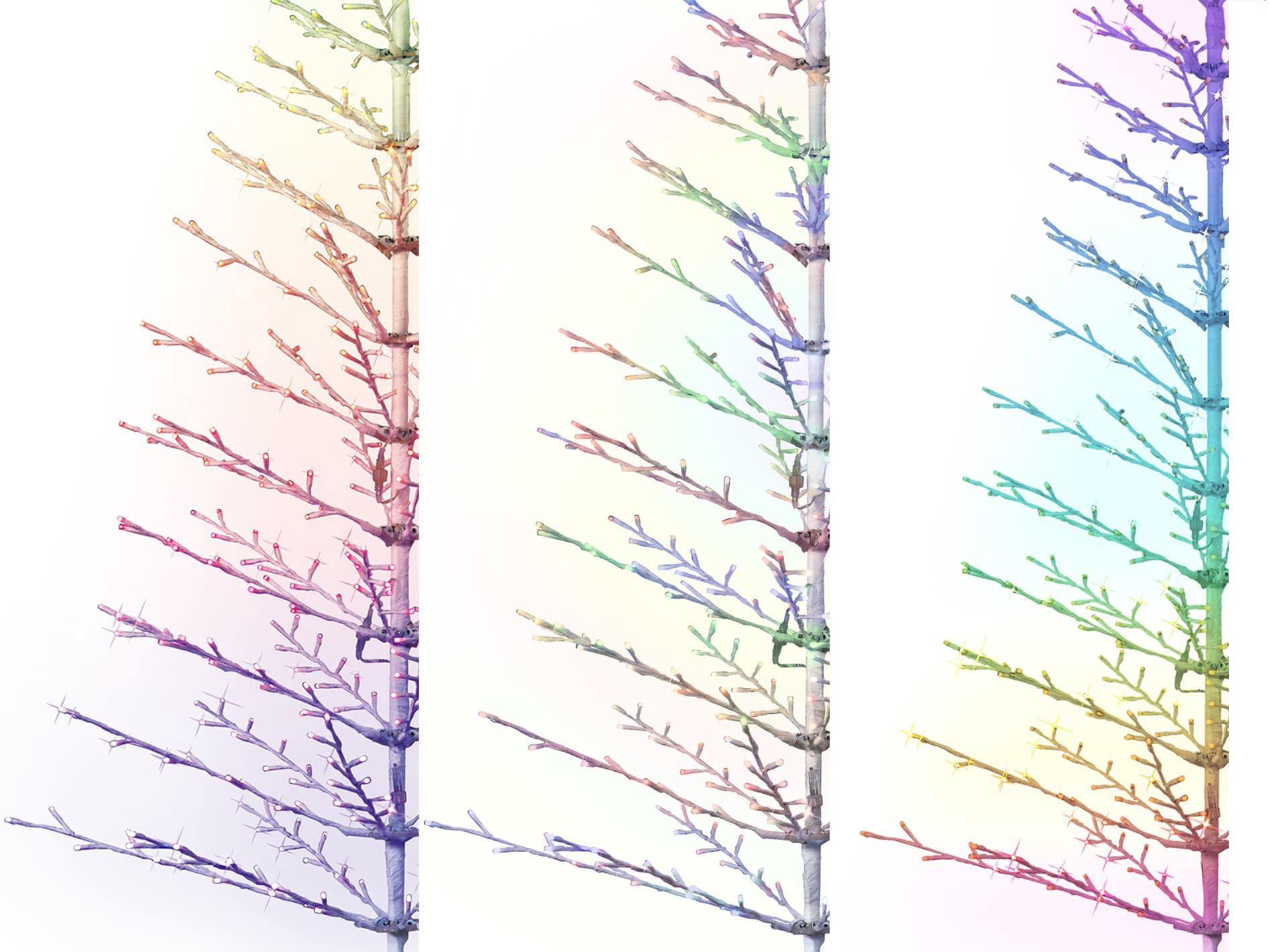 slide 3 of 6, GE 7-ft LED RGB Branch Christmas Tree Decoration, 1 ct