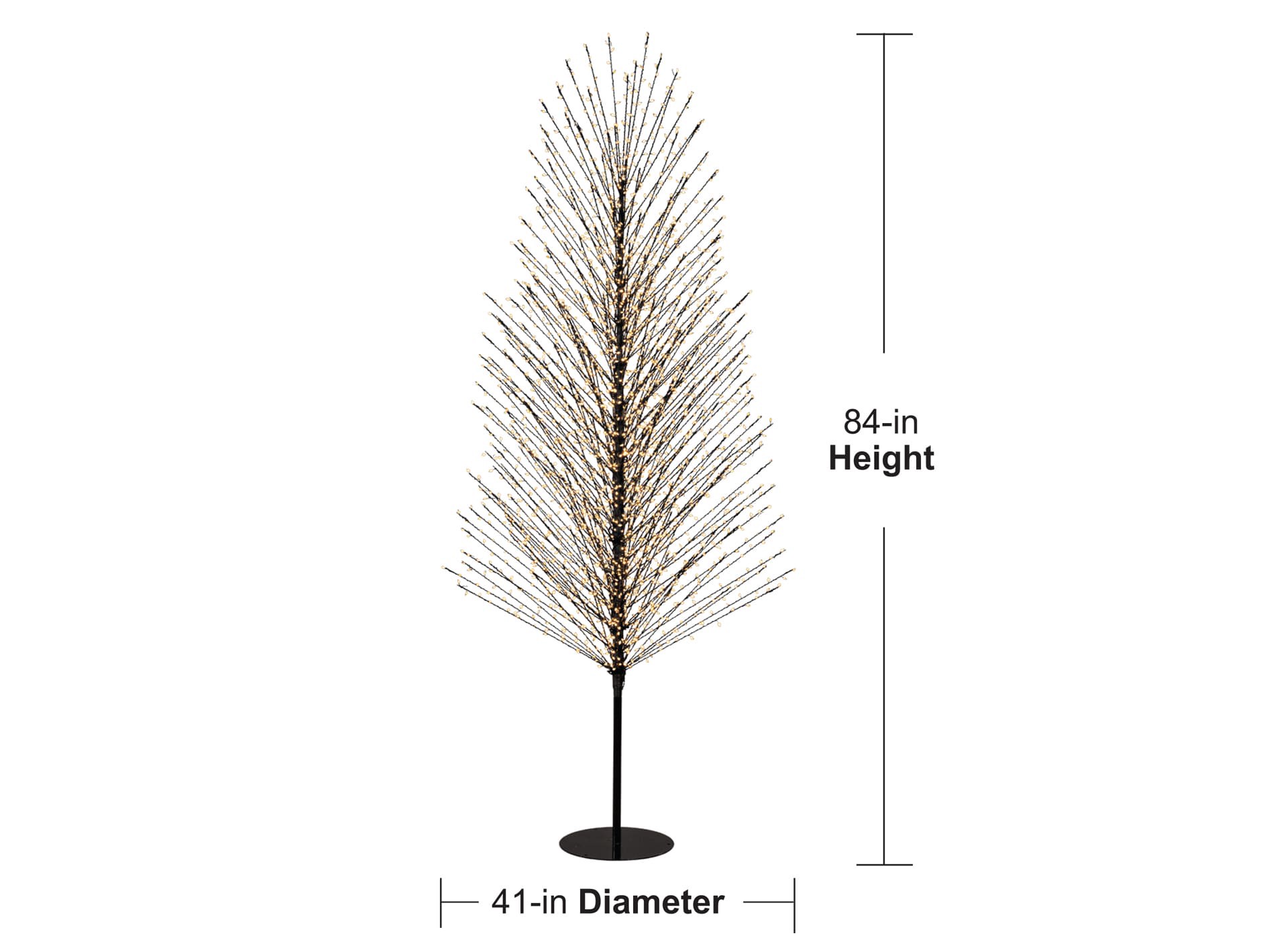 slide 5 of 6, GE 7-ft LED Twinkling Branch Christmas Tree Decoration, 1 ct