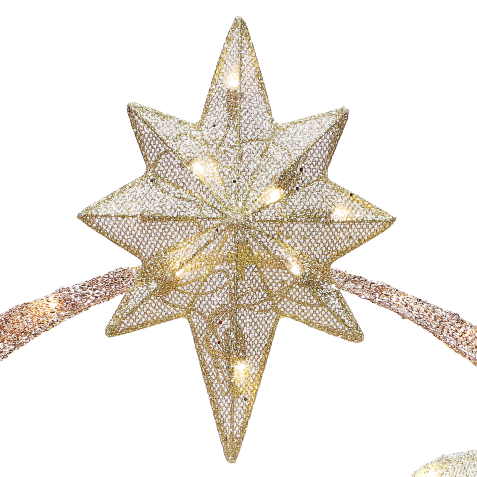 slide 3 of 6, Holiday Living 36-in Freestanding Nativity Yard decoration with White LED Lights, 1 ct