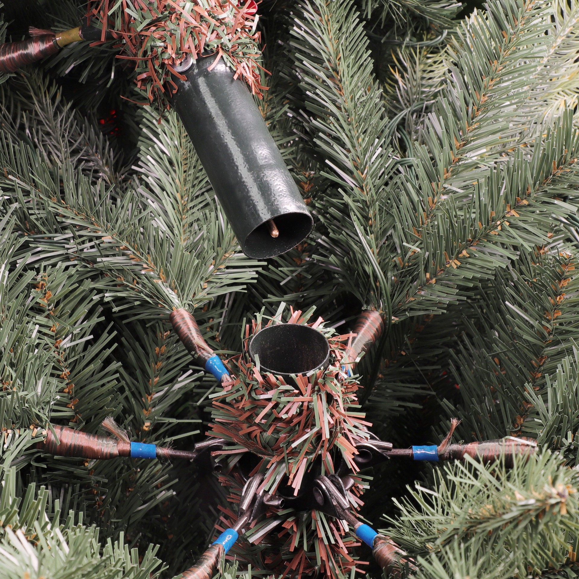 slide 6 of 6, Holiday Living 7.5-ft Parque Pre-lit Artificial Christmas Tree with Twinkling Color Changing LED Lights, 1 ct