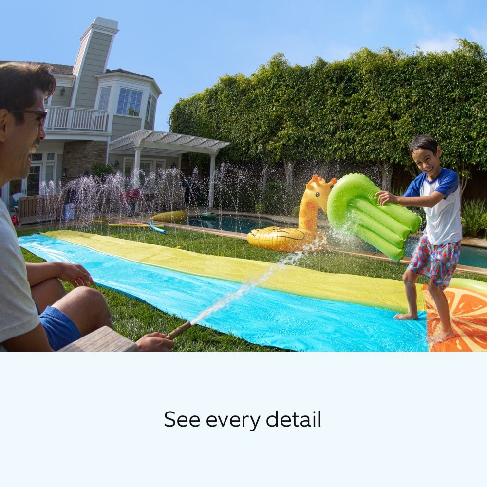 slide 5 of 6, Ring Outdoor Cam Plus, Battery with 2K Video and Ring Vision, Low-Light Sight, and Mount-Anywhere Versatility (White), 1 ct