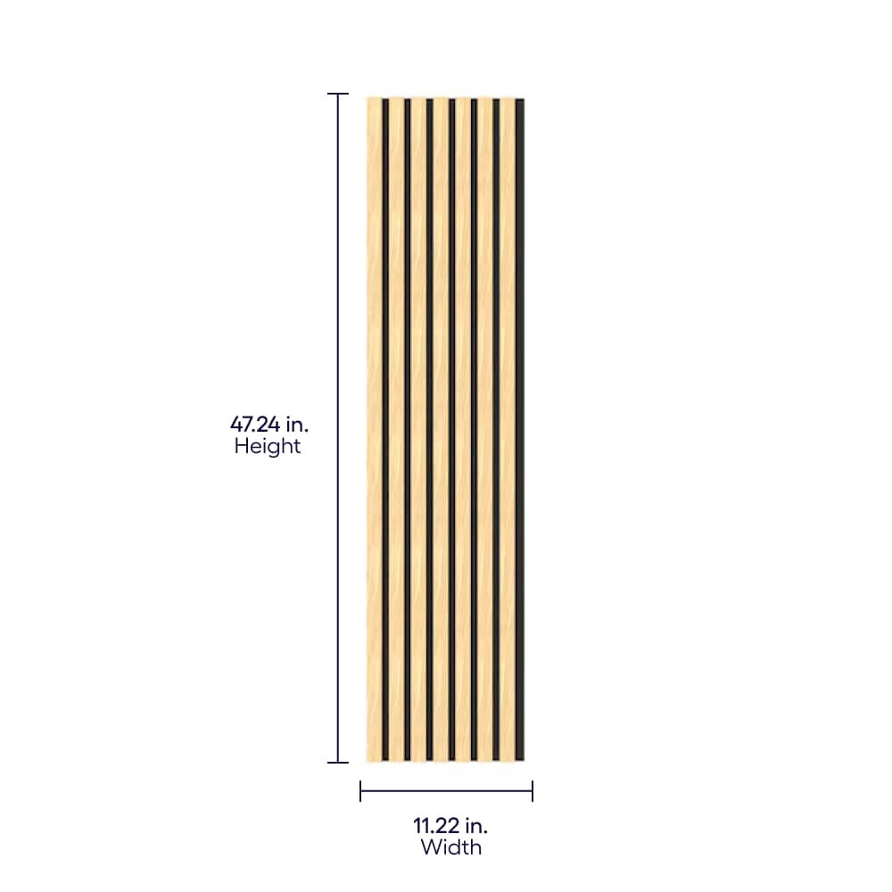 slide 2 of 6, Origin 21 47.24-in x 11.22-in Oak Veneer Acoustical Sound Absorbing Panel, 1 ct