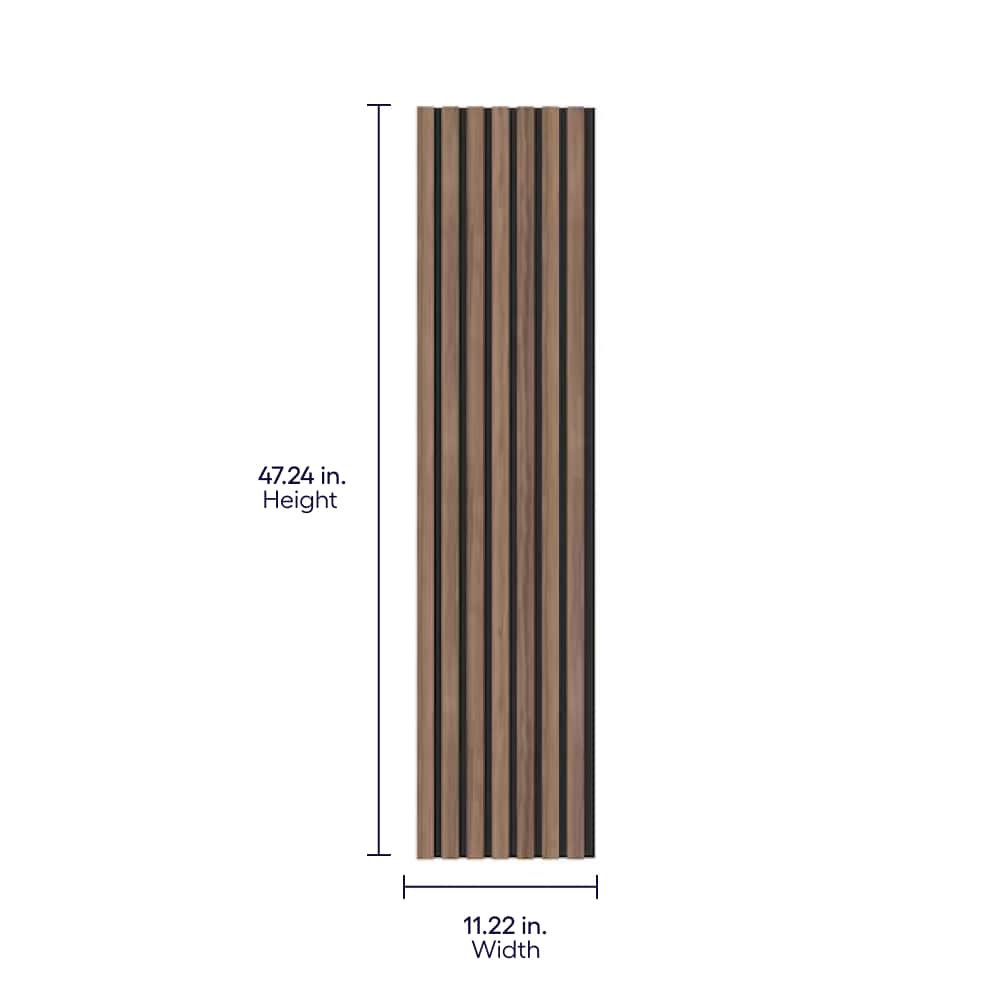 slide 2 of 6, Origin 21 47.24-in x 11.22-in Walnut Veneer Acoustical Sound Absorbing Panel, 1 ct