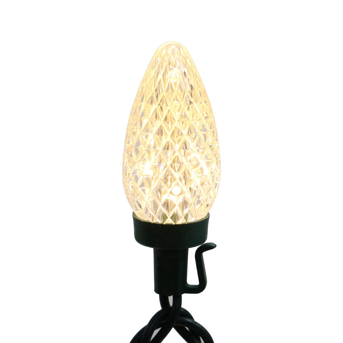 slide 3 of 5, Holiday Living 100-count 66-ft Warm White LED String Christmas Lights, 1 ct