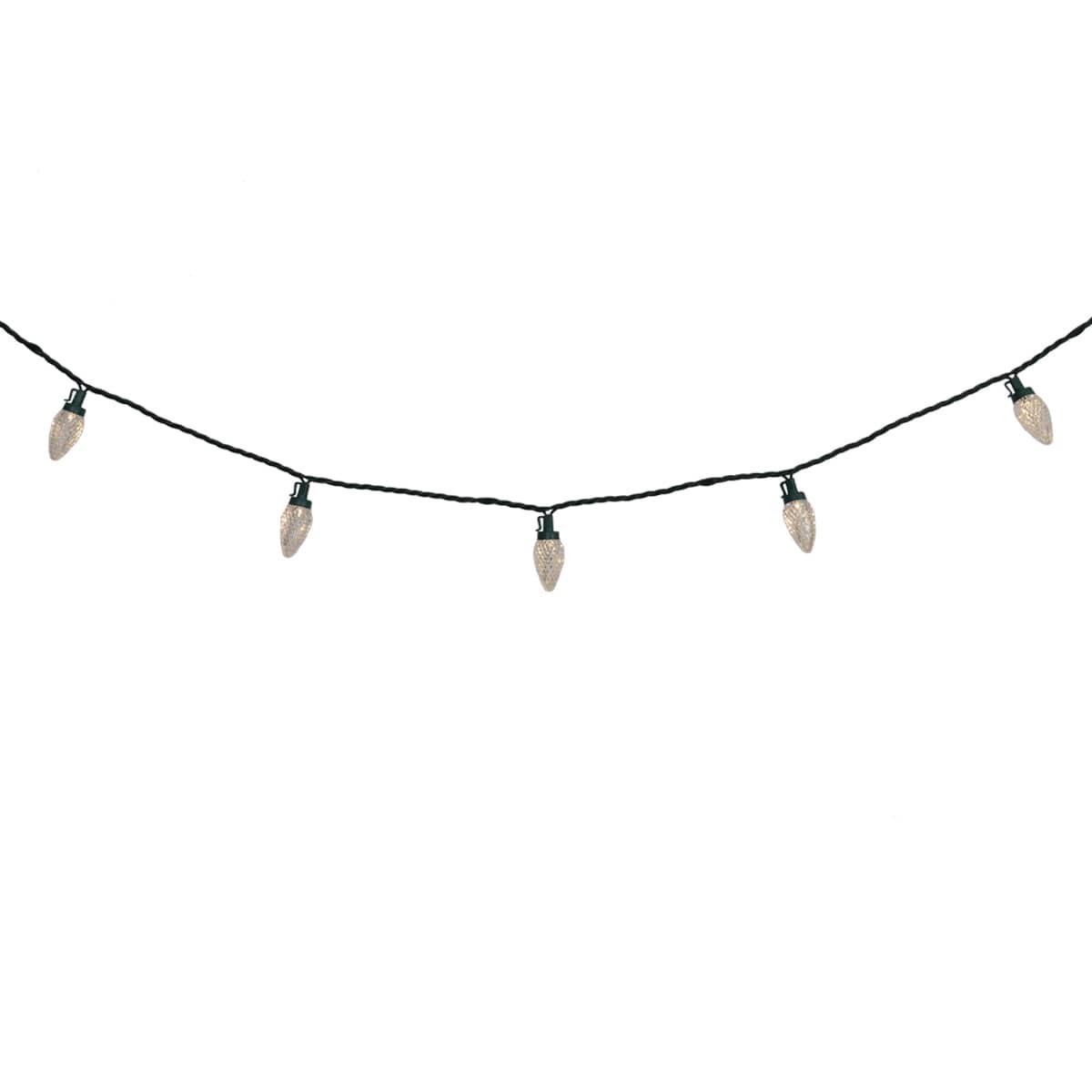 slide 4 of 5, Holiday Living 100-count 66-ft Warm White LED String Christmas Lights, 1 ct