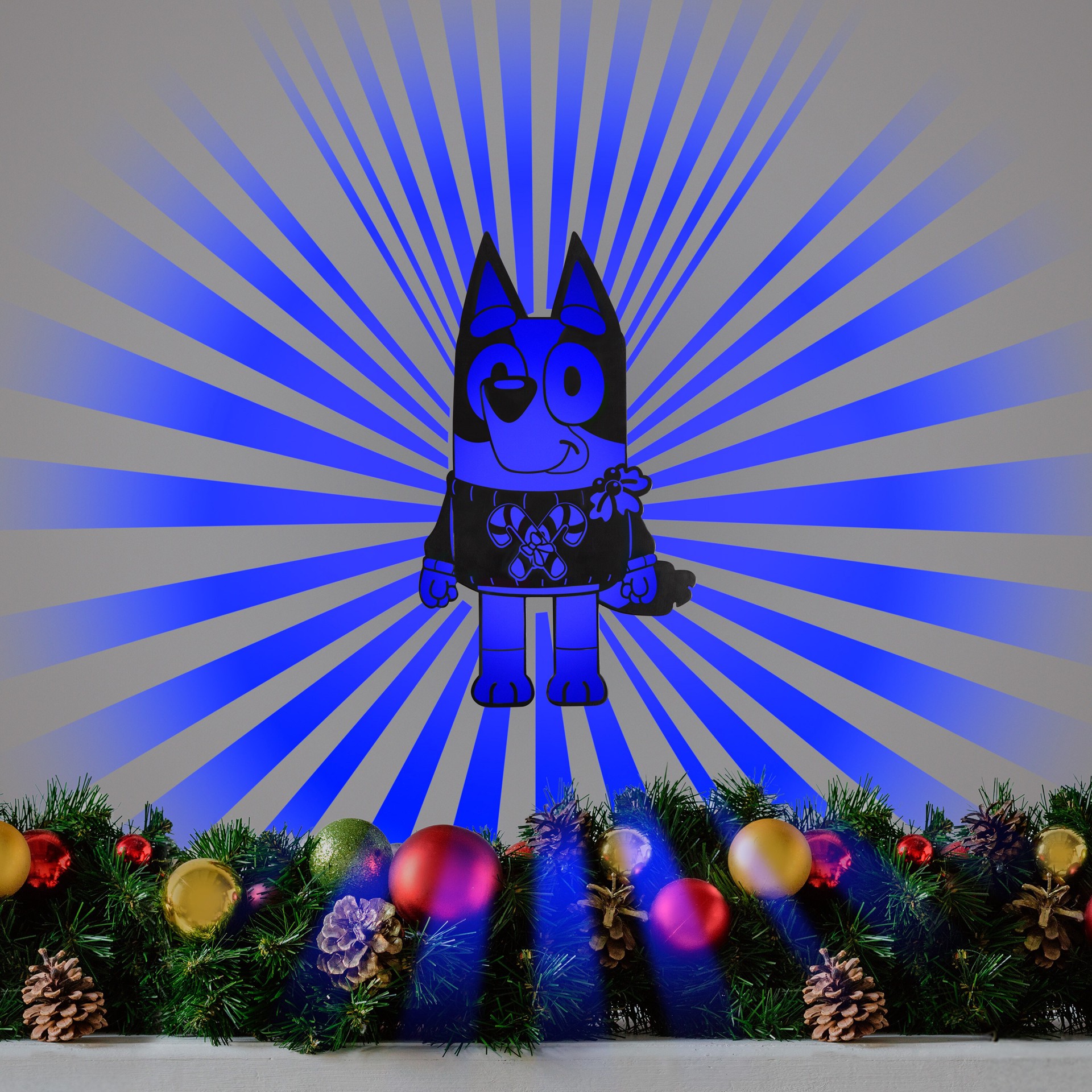 slide 6 of 6, Bluey (unlit) Multicolor Battery-operated Christmas Indoor Light Show Projector, 1 ct