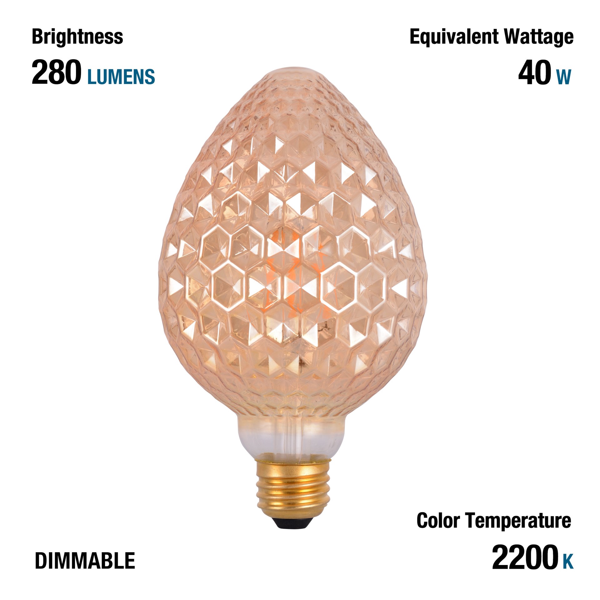 slide 3 of 4, Utilitech 40 -Watt EQ Warm white Medium base (E-26) LED General purpose Light Bulb, 1 ct