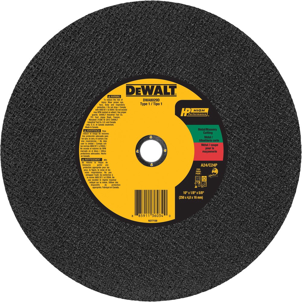 slide 1 of 4, DEWALT 10-in Aluminum oxide Grinding wheel, 1 ct