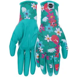Miracle-Gro Medium Nitrile dipped Nitrile/Polyester Gardening Gloves 1 -Pairs