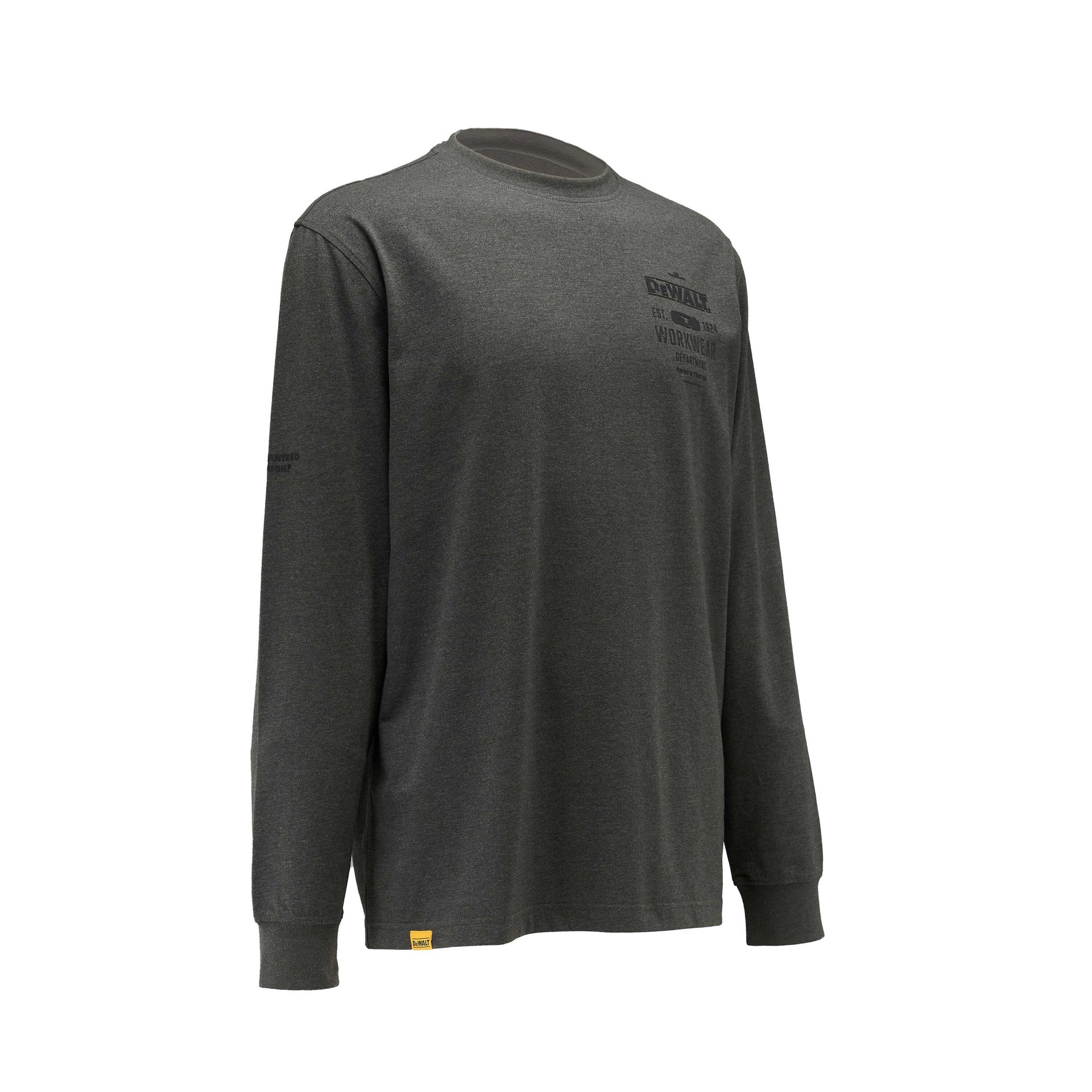 slide 3 of 4, DEWALT Men's Gray Medium weight Knit Long sleeve Solid T-shirt ( Medium ), 1 ct
