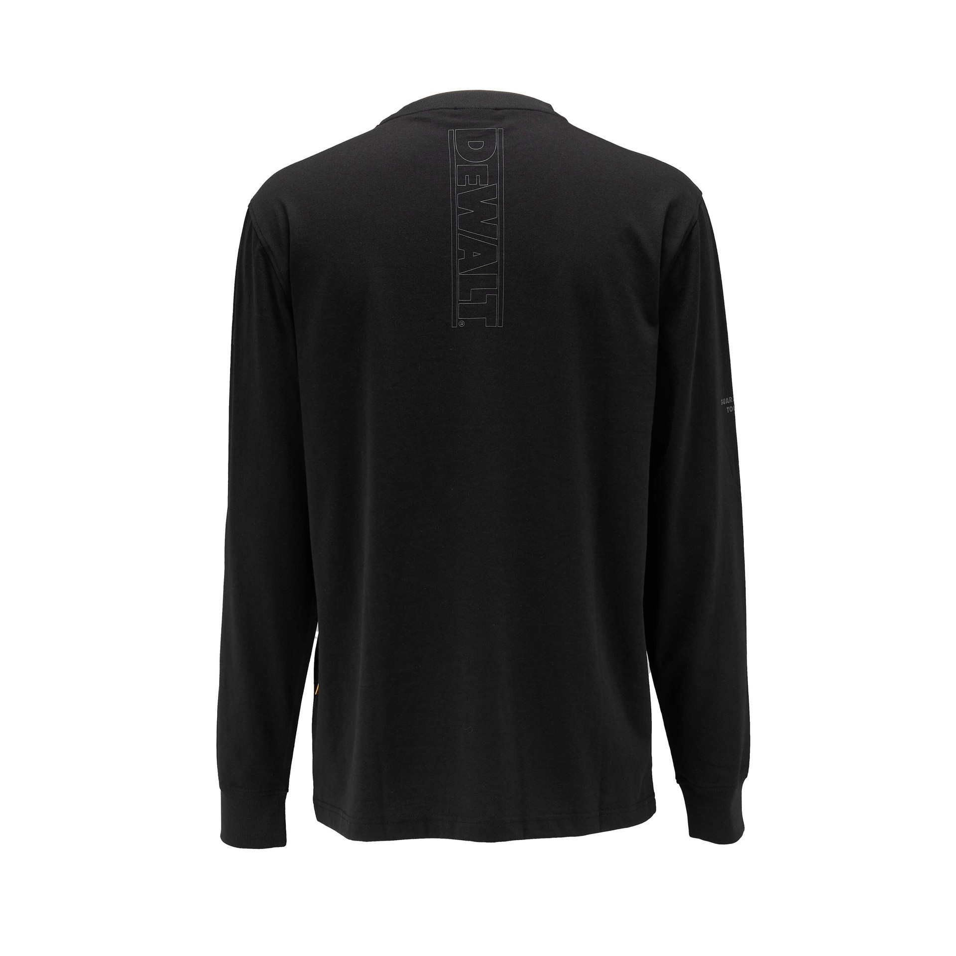 slide 2 of 4, DEWALT Men's Black Medium weight Knit Long sleeve Solid T-shirt ( XL ), 1 ct