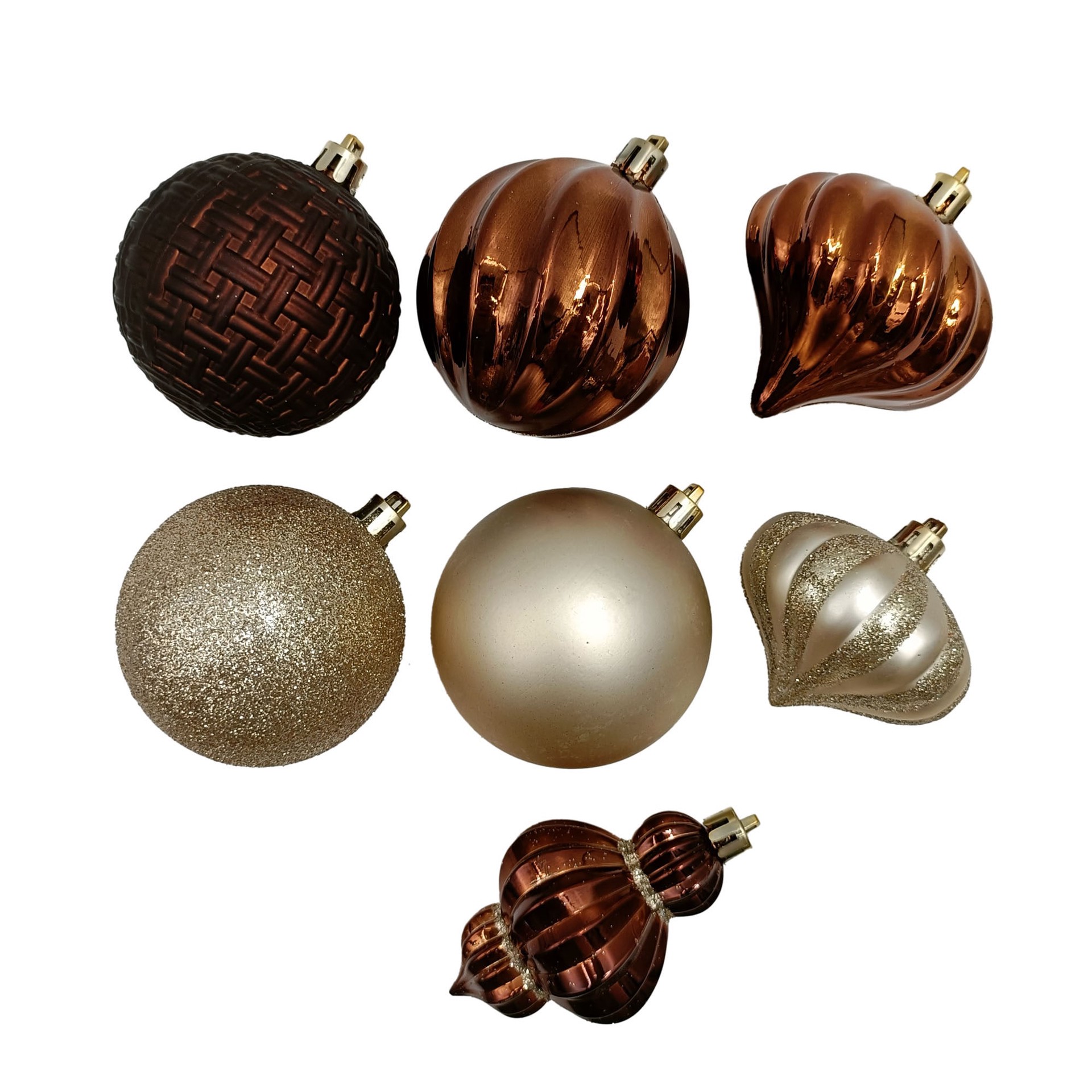 slide 3 of 3, Holiday Living 48 -Pack Multiple colors/finishes Standard Indoor Shatterproof Ornament set, 1 ct
