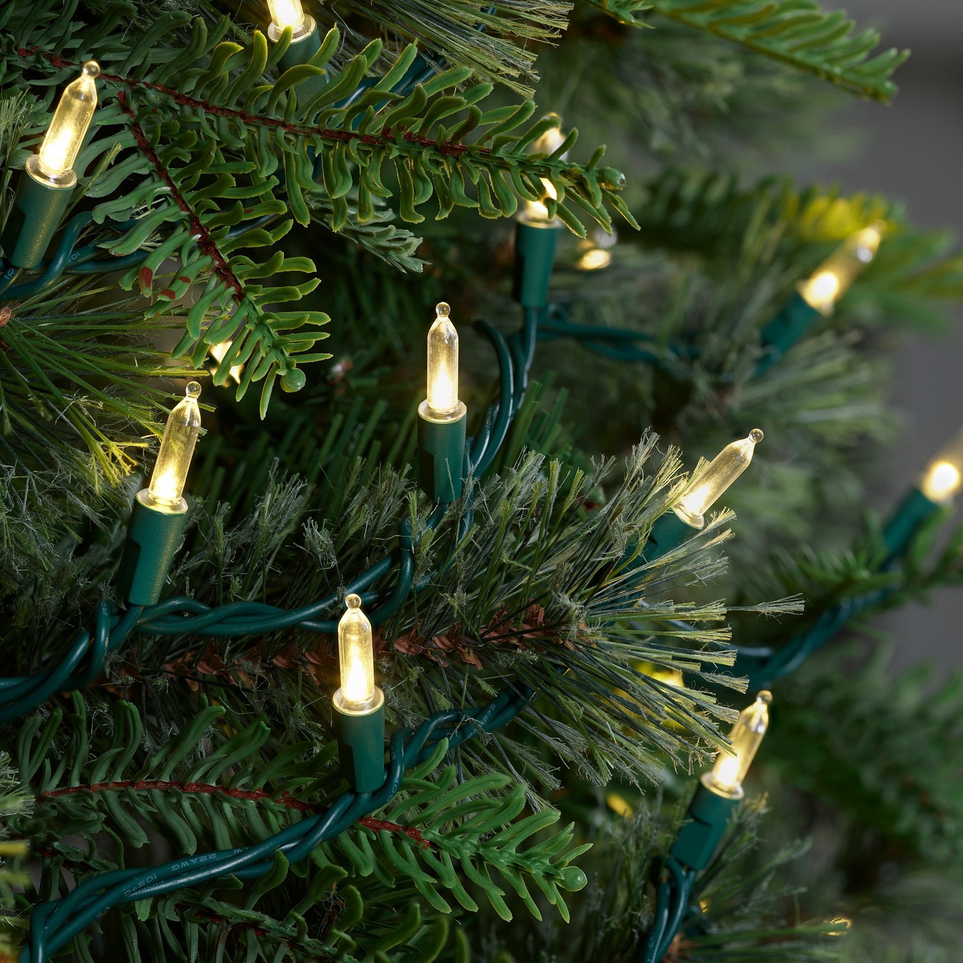 slide 2 of 3, Holiday Living 100-count 24.77-ft Twinkling White LED String Christmas Lights, 1 ct
