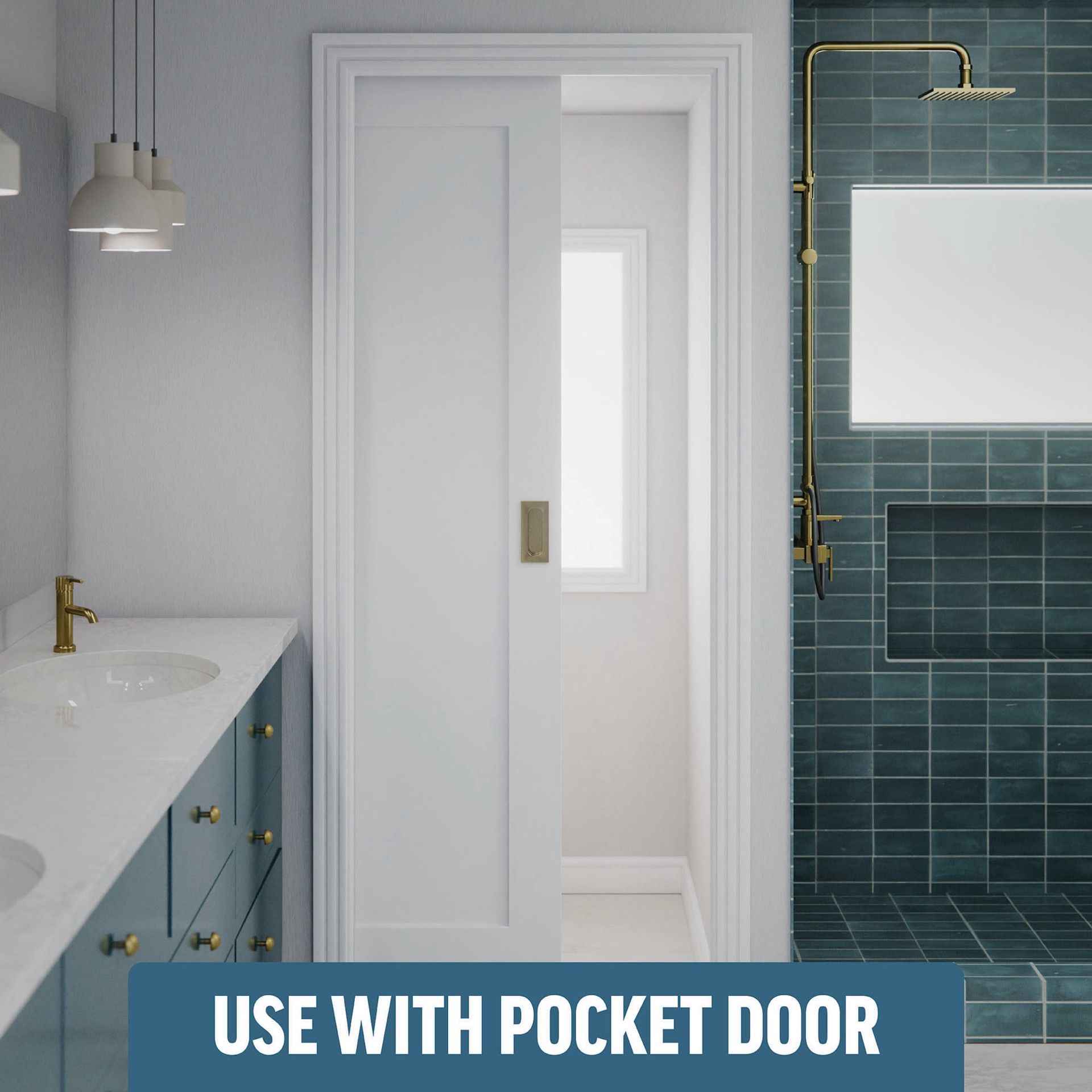 slide 3 of 6, M-D 2 -Pack 1.125-in Plastic Pocket Door Jamb Guide, 1 ct