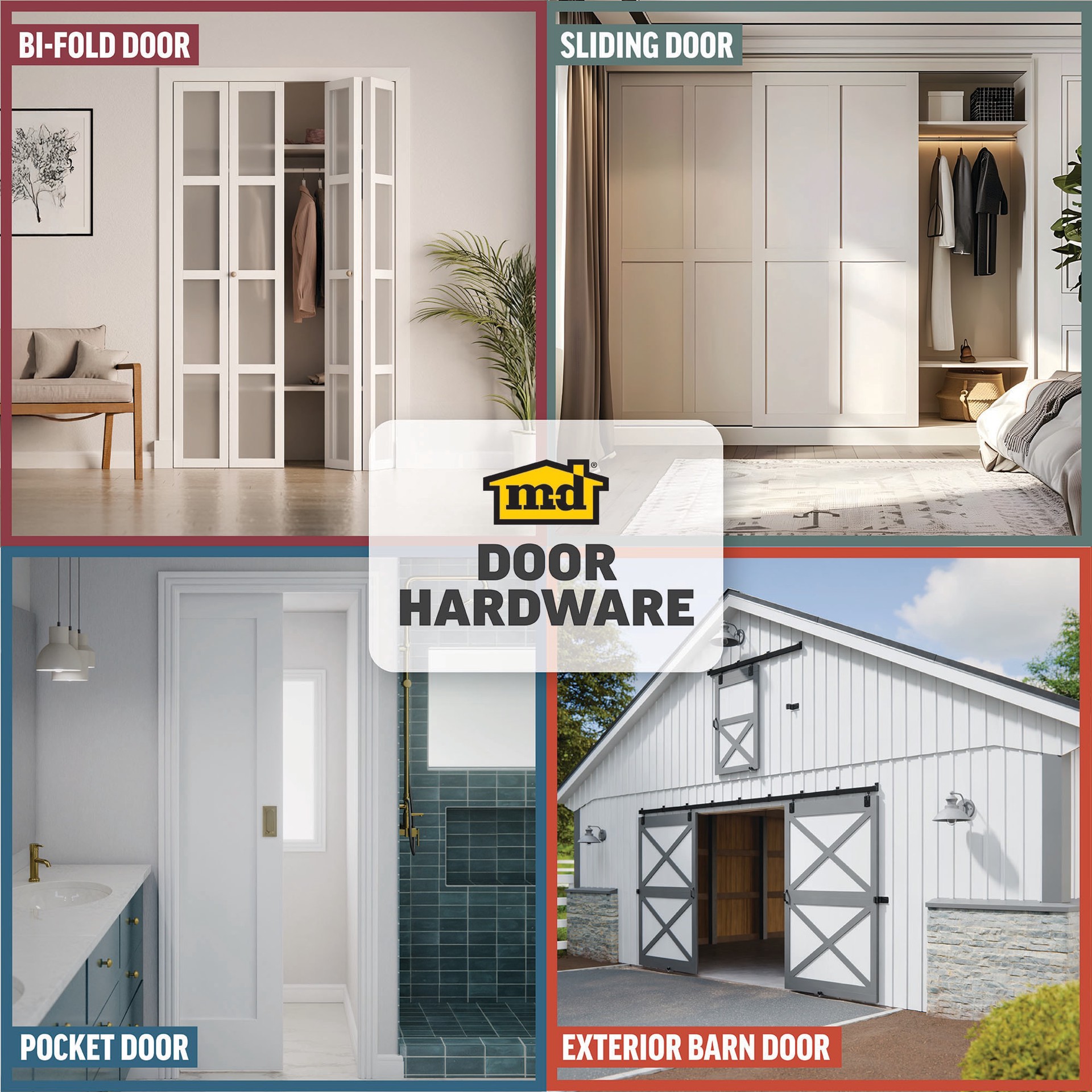 slide 4 of 6, M-D 2 -Pack 1.125-in Plastic Pocket Door Jamb Guide, 1 ct