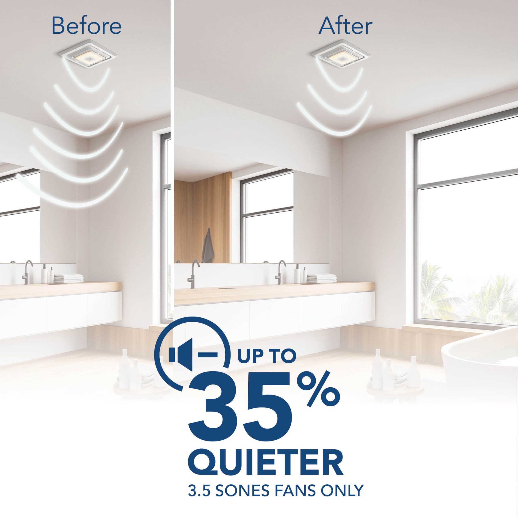 slide 5 of 6, Broan-NuTone 80 CFM, 2.5 Sones Assembly Kit Replacement Bath Fan Motor, 1 ct