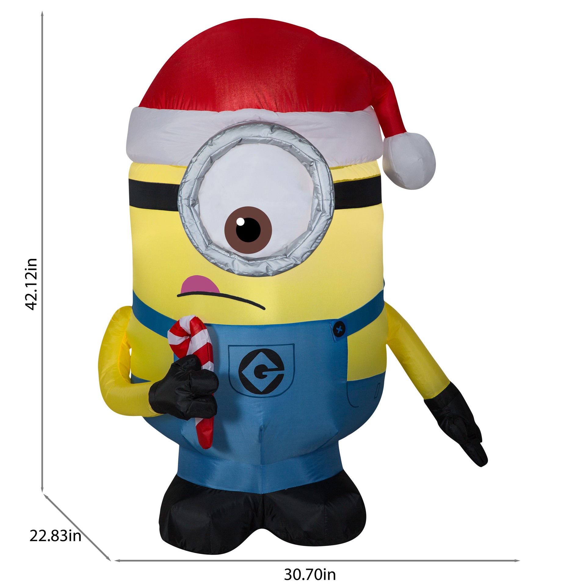 slide 3 of 6, Universal 3.5-ft Lighted Universal Pictures Merry Christmas Inflatable, 1 ct