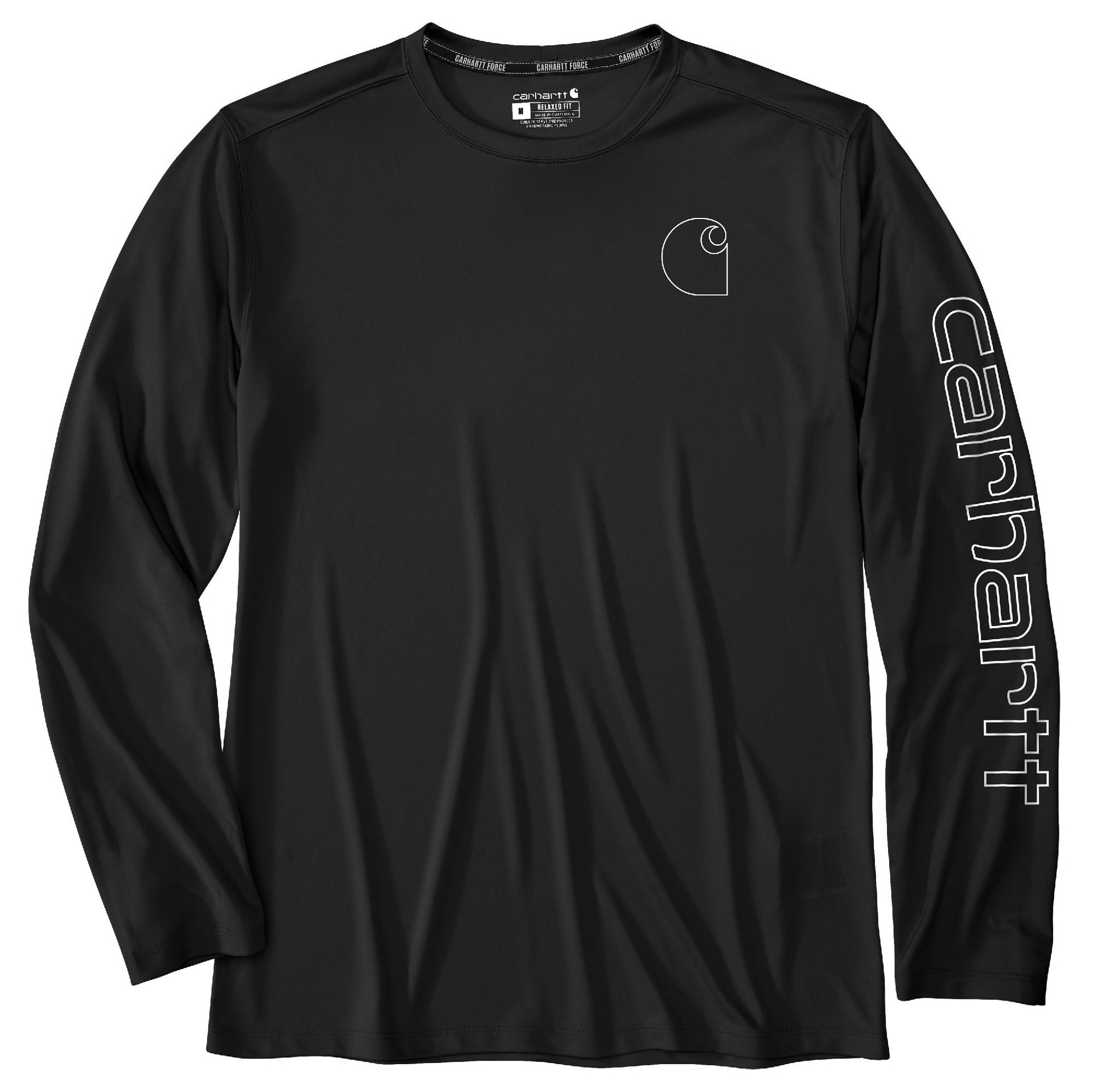 slide 2 of 5, Carhartt Men's Black Jersey Long sleeve Graphic T-shirt ( 2XL ), 1 ct