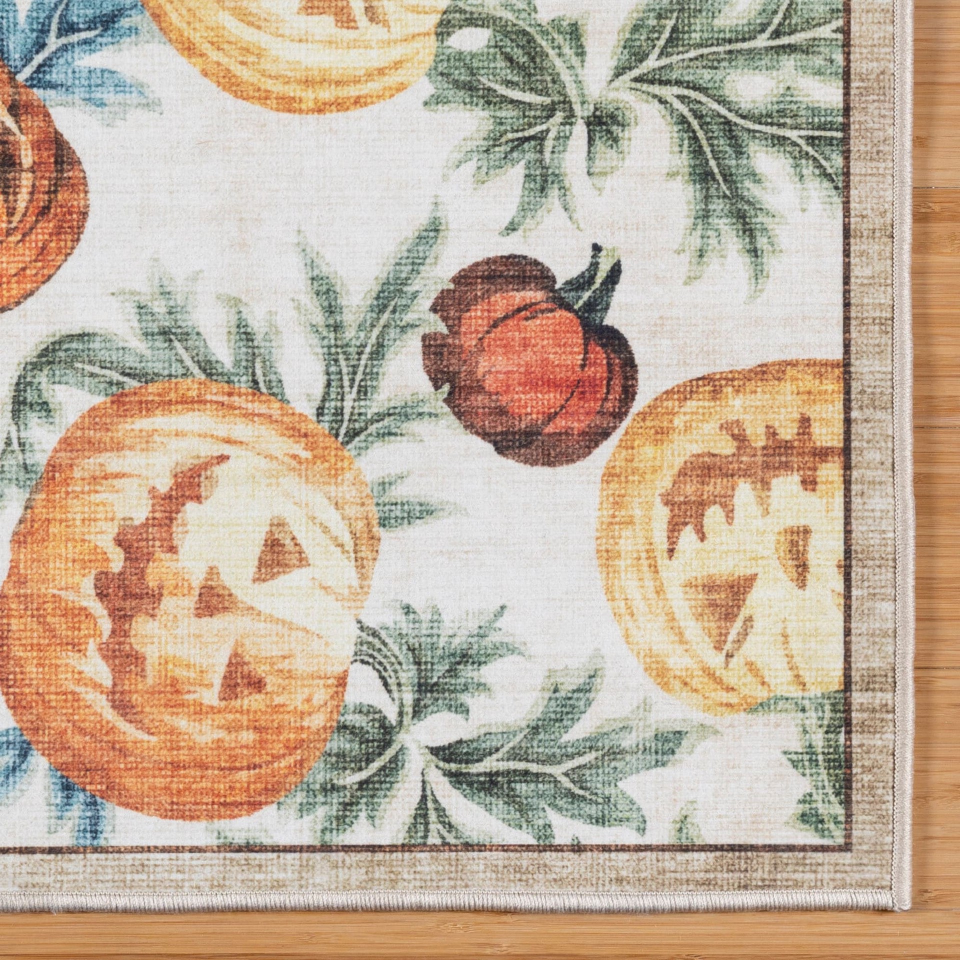 slide 4 of 6, Haunted Living Halloween 2025 3 x 5 (ft) Loomed Lanterns Rectangular Indoor Abstract Global Machine washable Pet Friendly Area rug, 1 ct