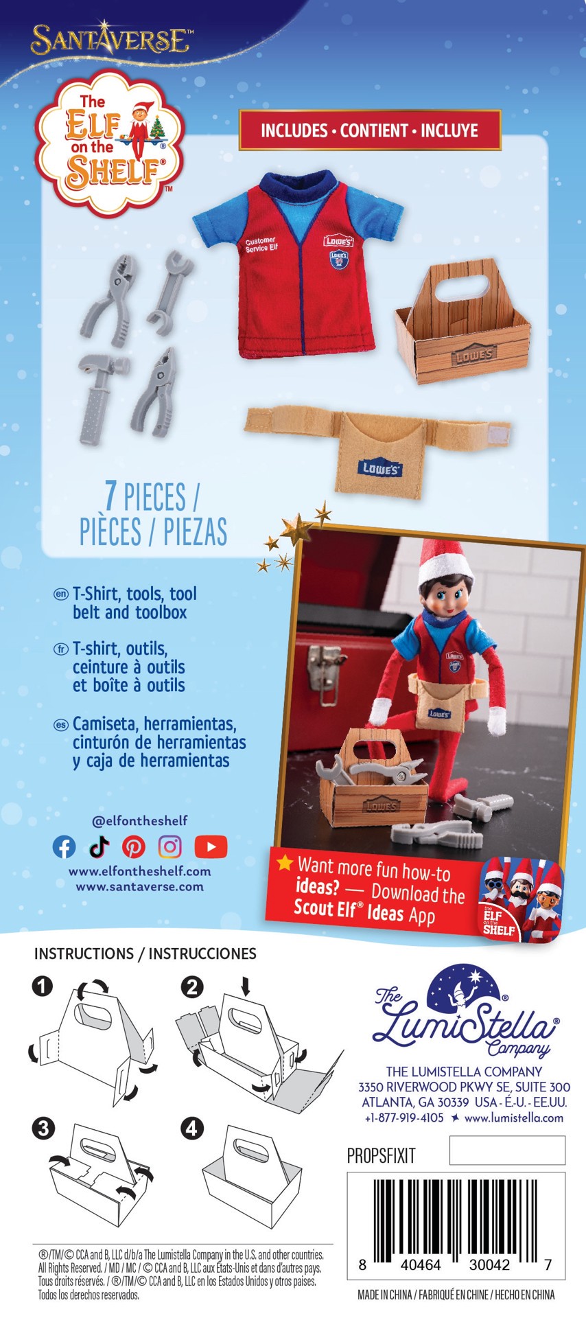 slide 5 of 5, The Elf on the Shelf Polar Props Fix It Set, 1 ct