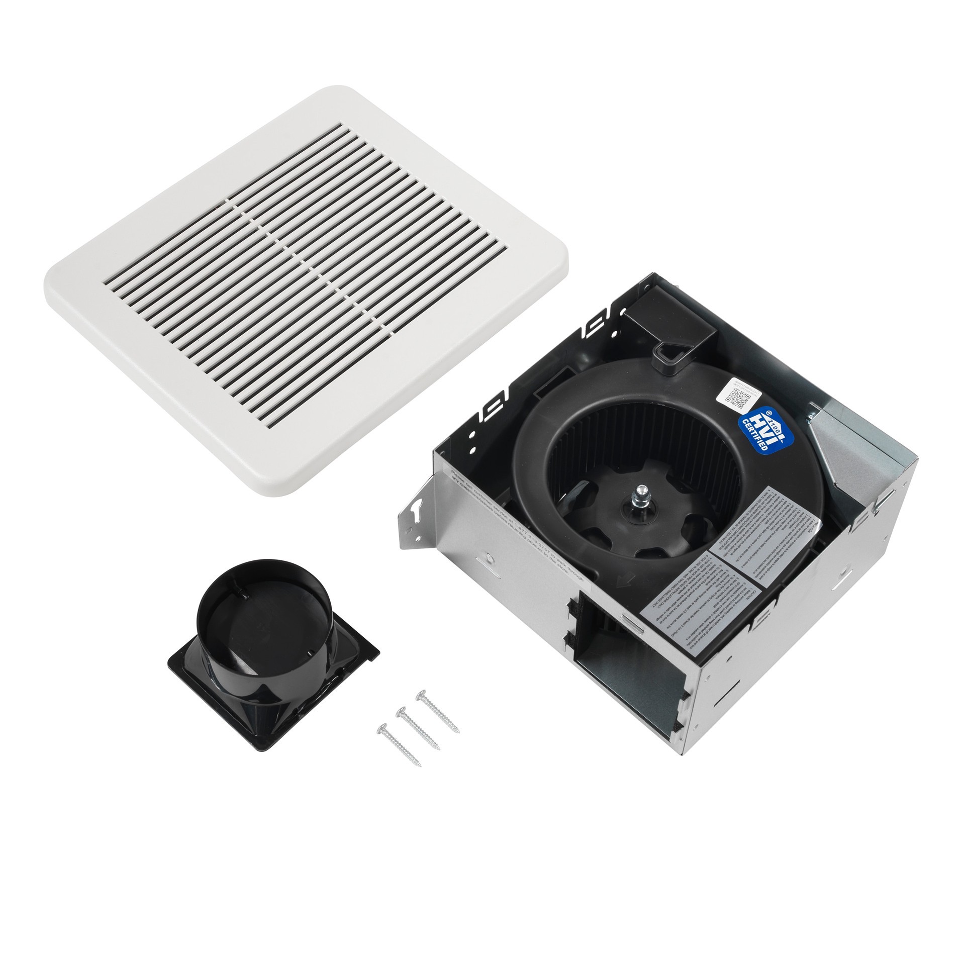 slide 6 of 6, Utilitech 1.0-Sone 50-CFM White Bathroom Fan (ENERGY STAR Certified), 1 ct