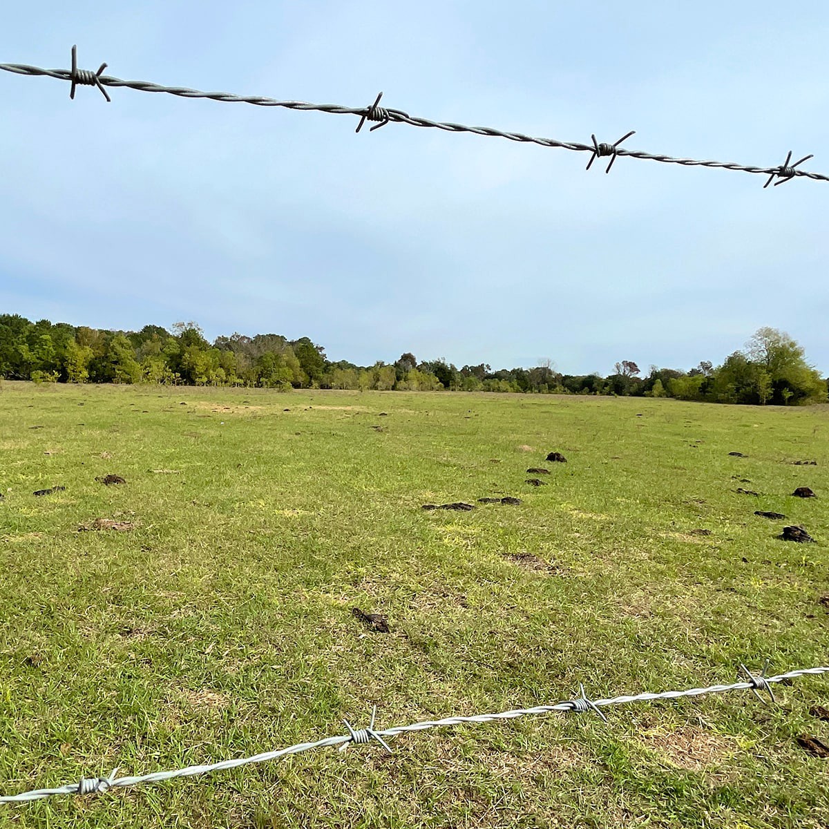 slide 2 of 6, OKBRAND 1320-ft x 15.5 -Gauge Galvanized Galvanized steel Barbed Wire Rolled Fencing, 1 ct