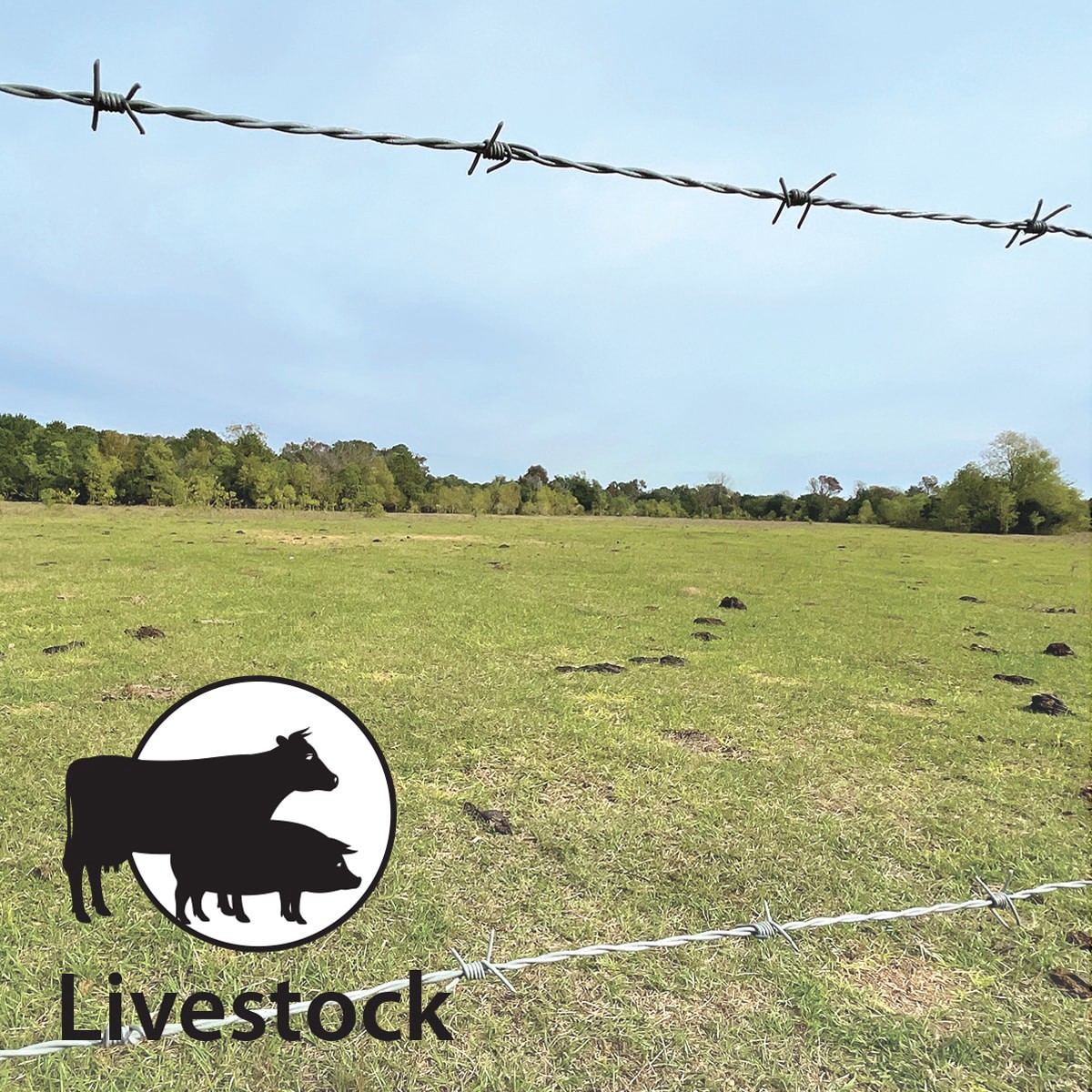 slide 5 of 6, OKBRAND 1320-ft x 15.5 -Gauge Galvanized Galvanized steel Barbed Wire Rolled Fencing, 1 ct