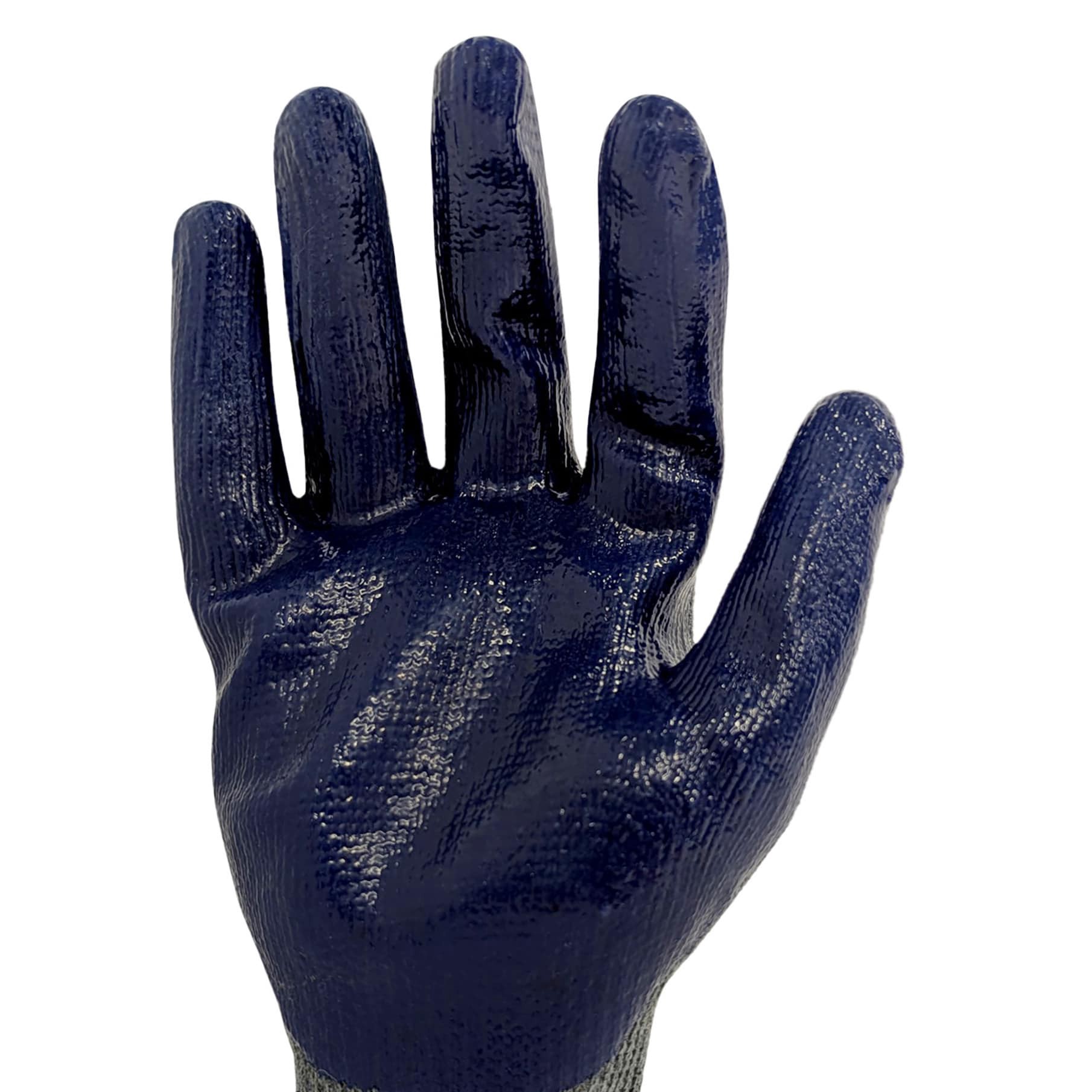 slide 4 of 4, Project Source Large Blue Latex dipped Poly/Cotton Construction Gloves 8 -Pairs, 1 ct